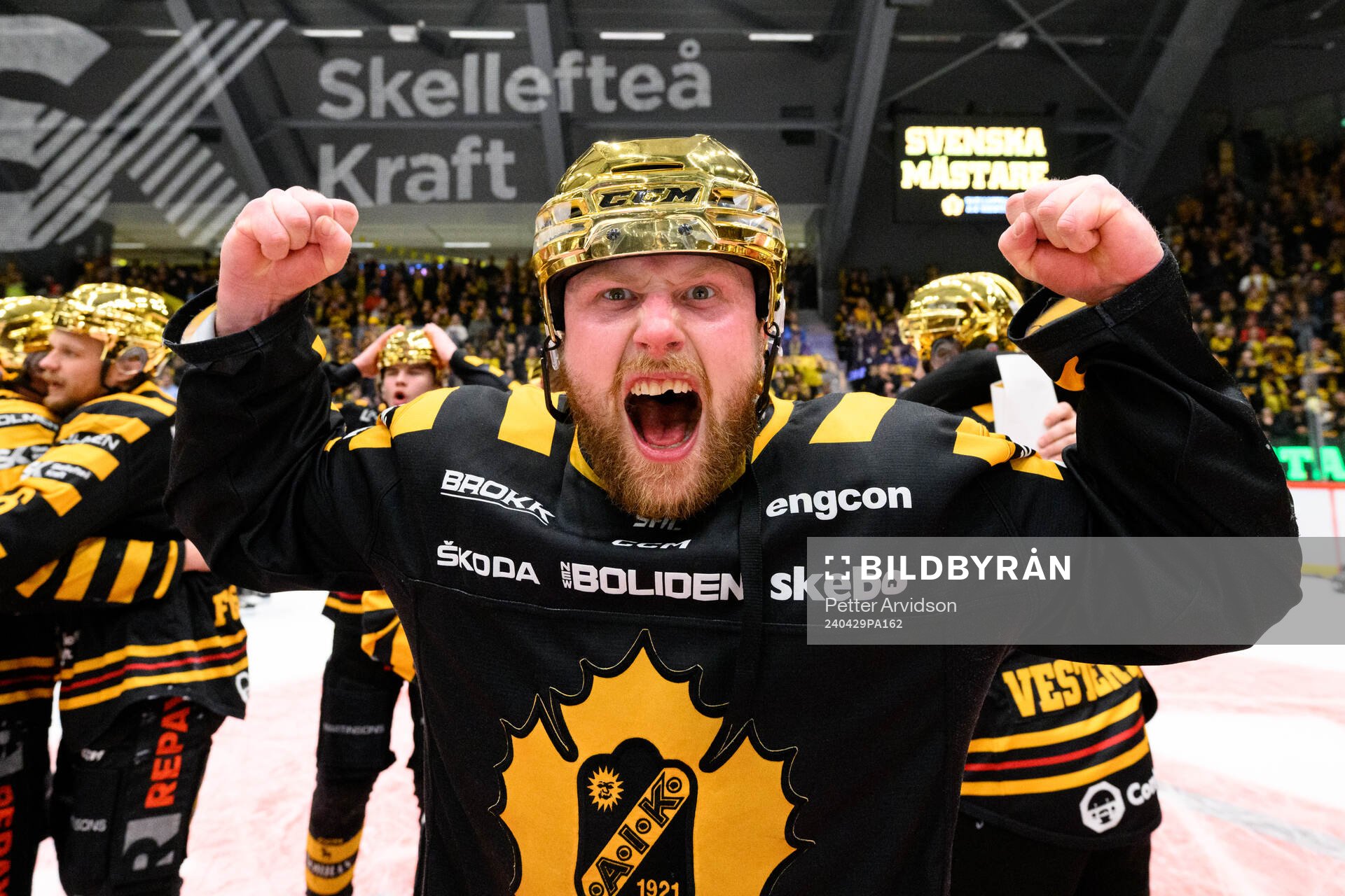 Skellefteås Oskar Nilsson jublar