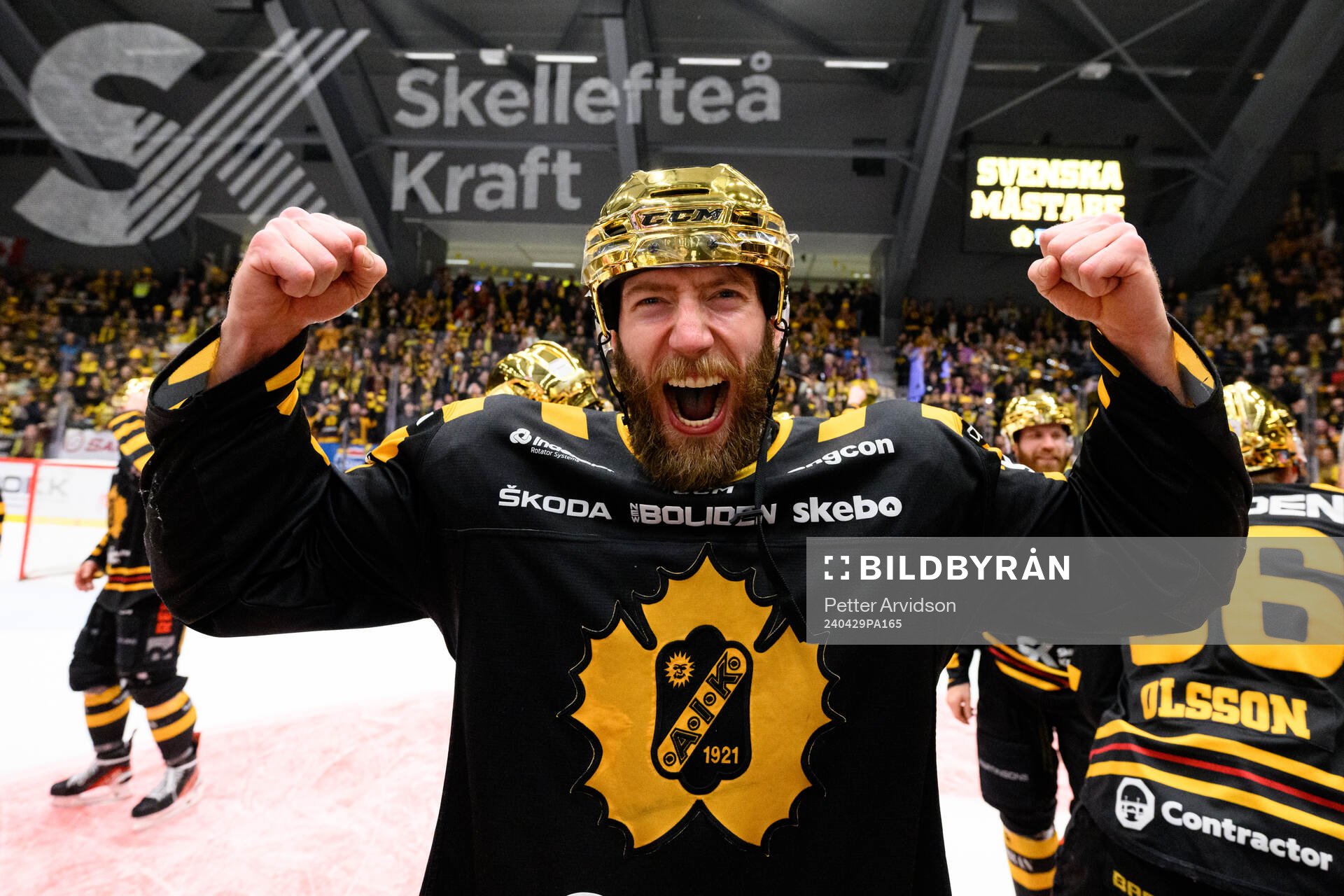 Skellefteås Petter Granberg jublar