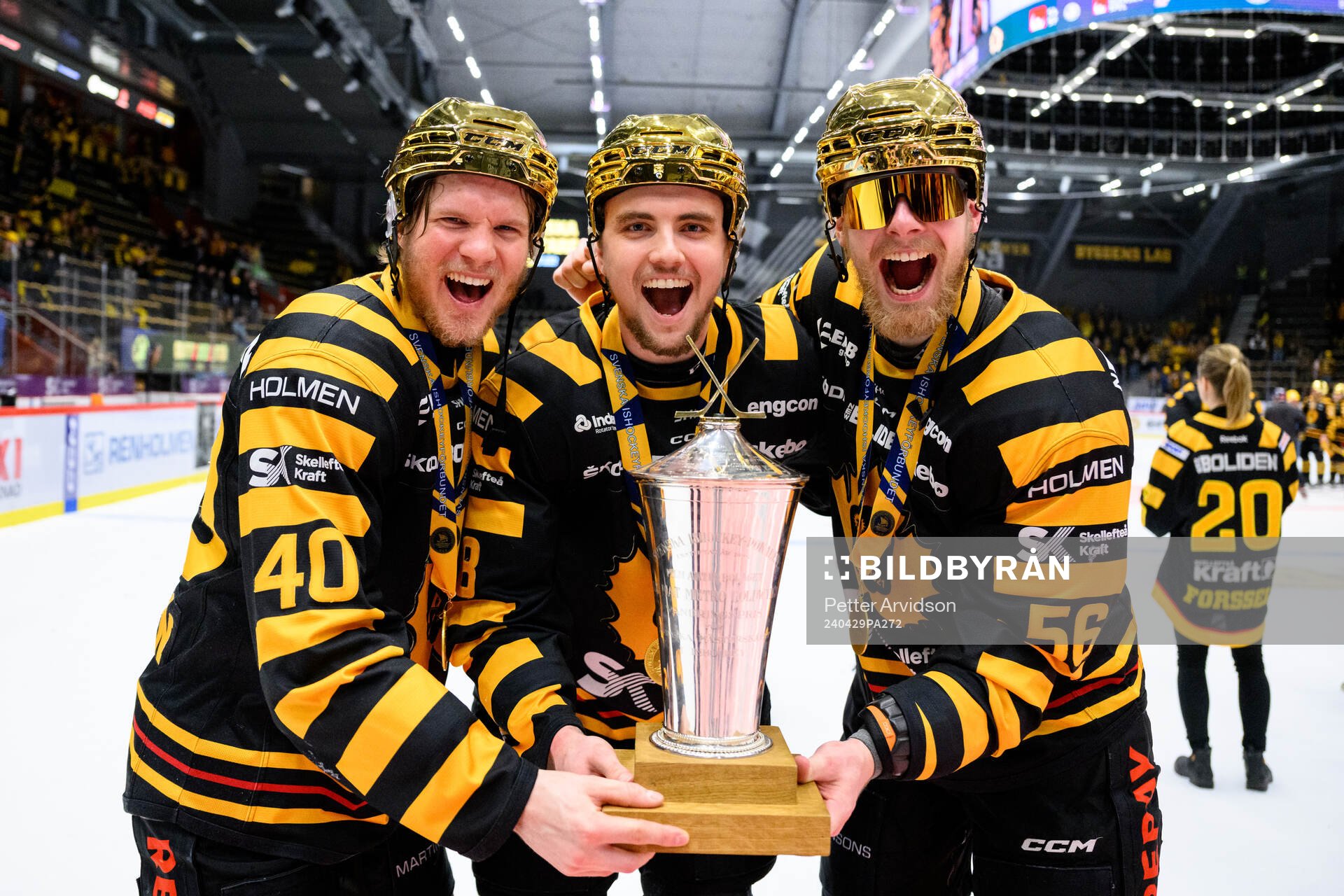 Skellefteås Anton Heikkinen, Elias Stenman och Anton