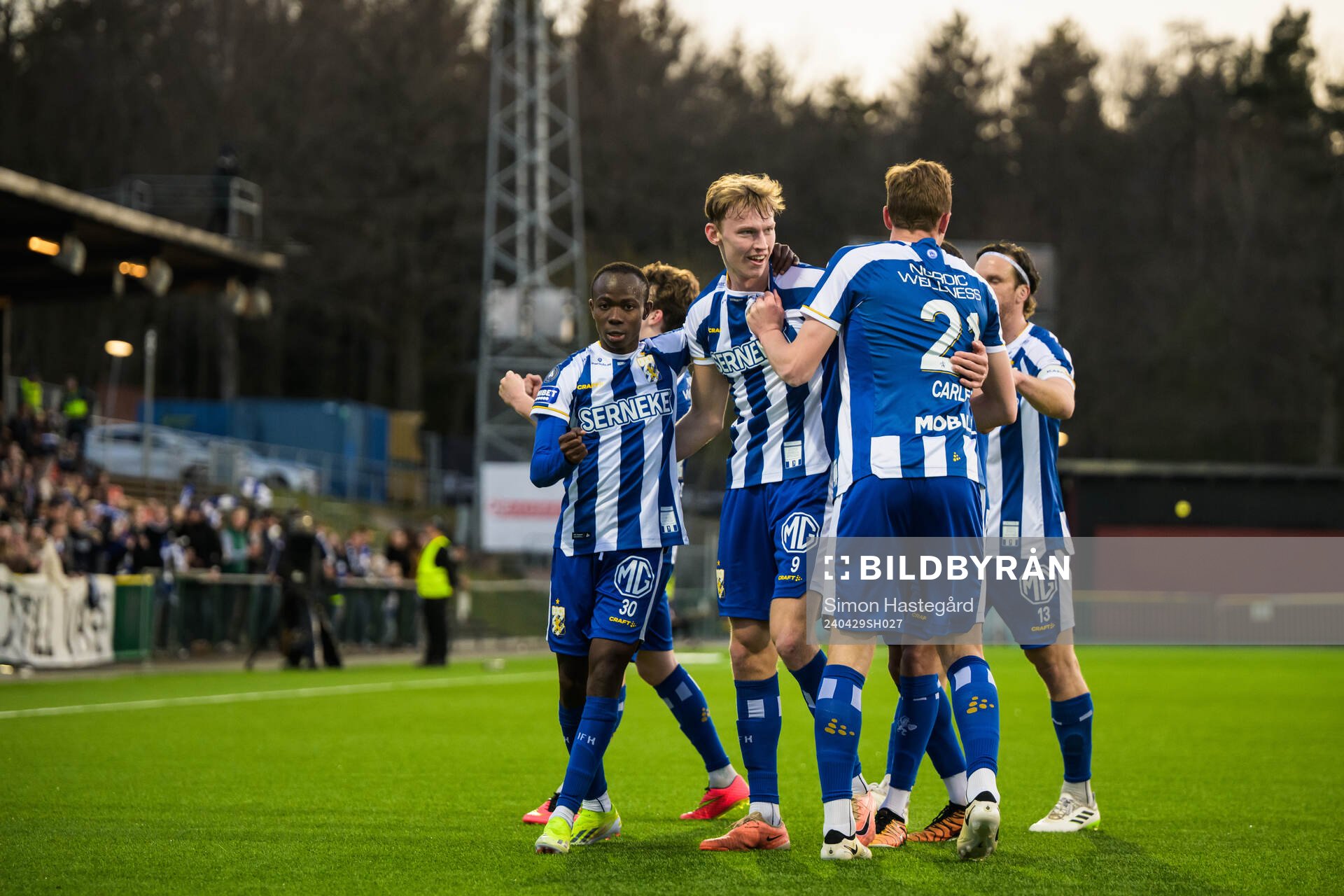 IFK Göteborgs Laurs Skjellerup jublar