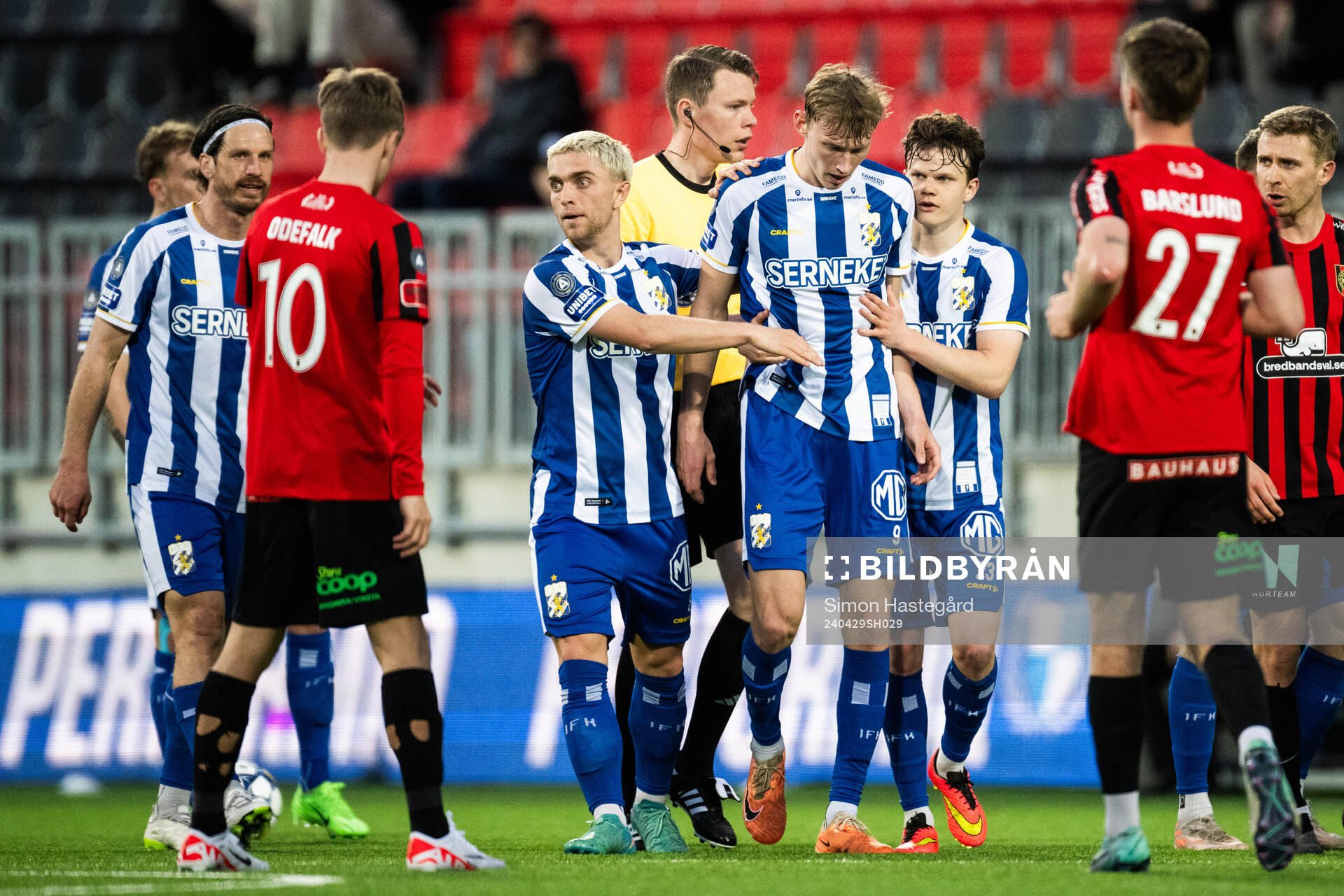 IFK Göteborgs Andreas Pyndt, Laurs Skjellerup och Kolbeinn