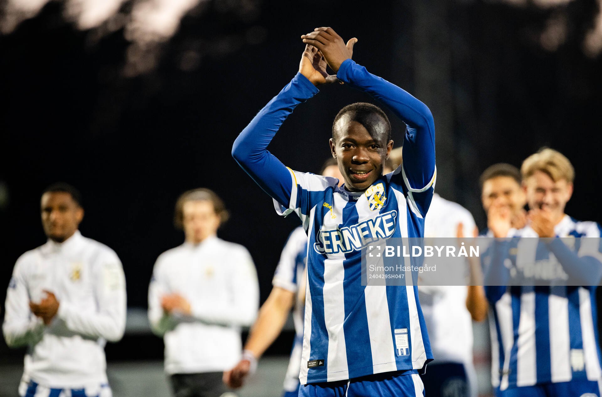 IFK Göteborgs Malick Junior Yalcouye jublar