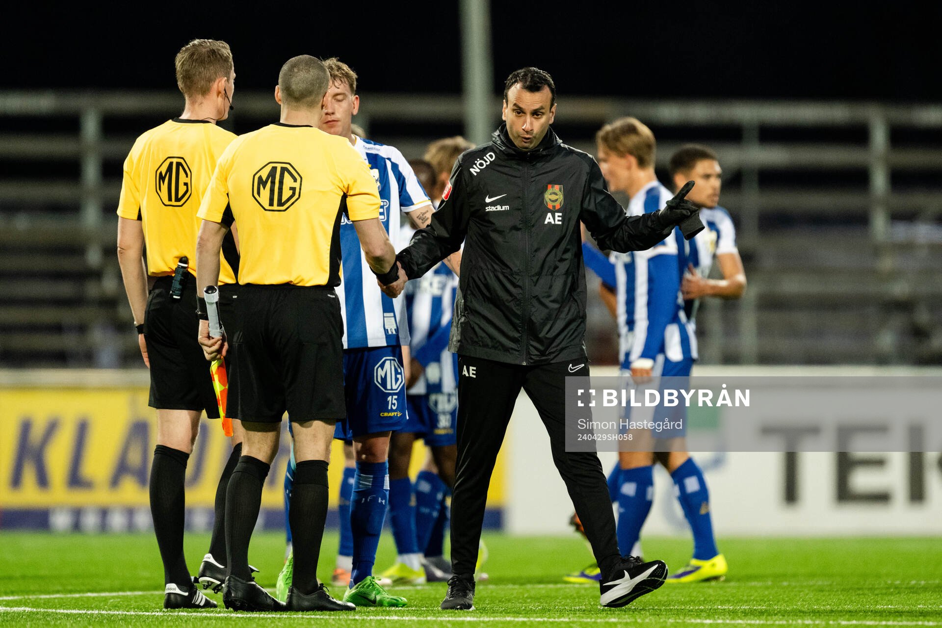 Brommapojkarnas tränare Andreas Engelmark