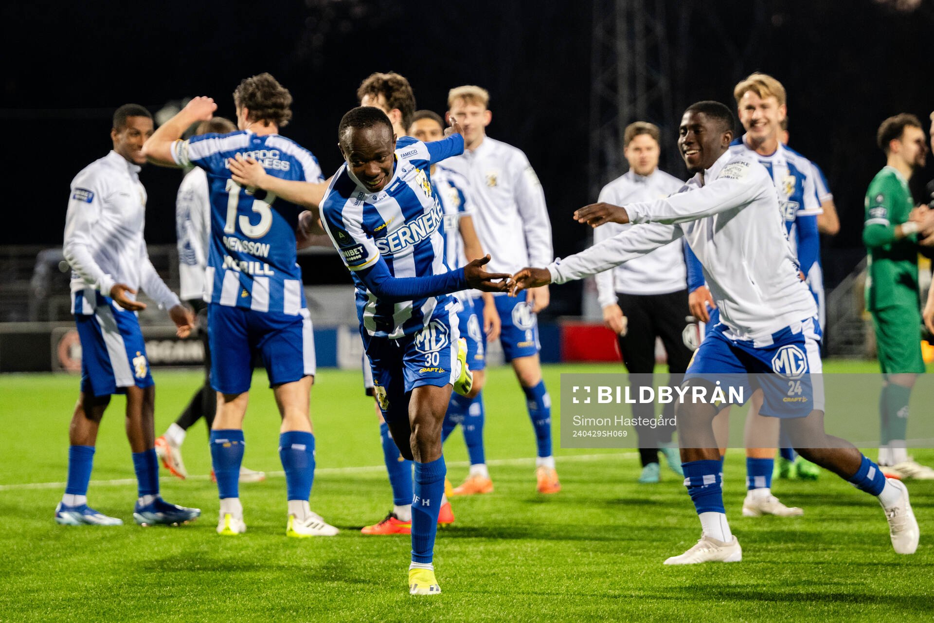 IFK Göteborgs Malick Junior Yalcouye jublar