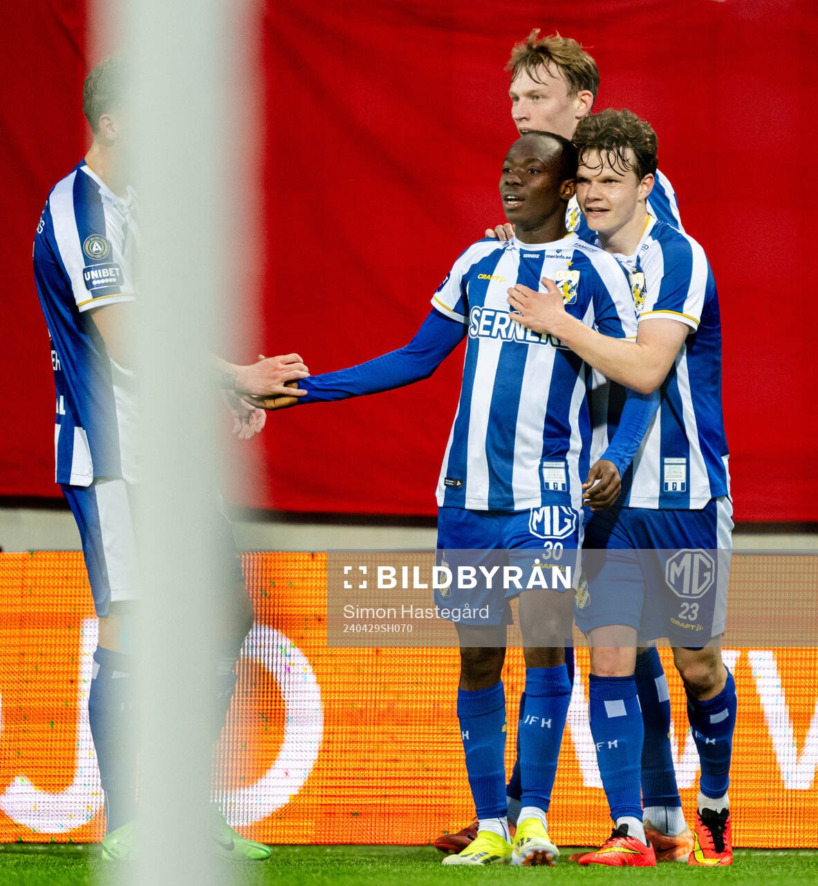 IFK Göteborgs Malick Junior Yalcouye jublar