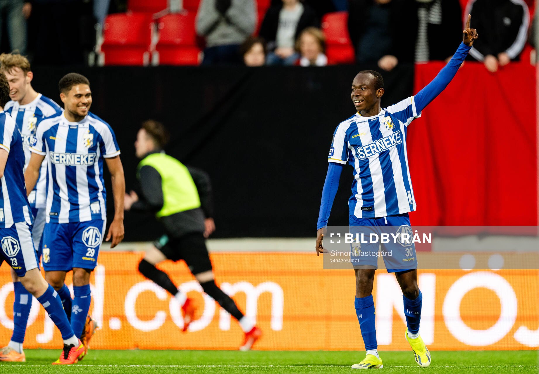 IFK Göteborgs Malick Junior Yalcouye jublar