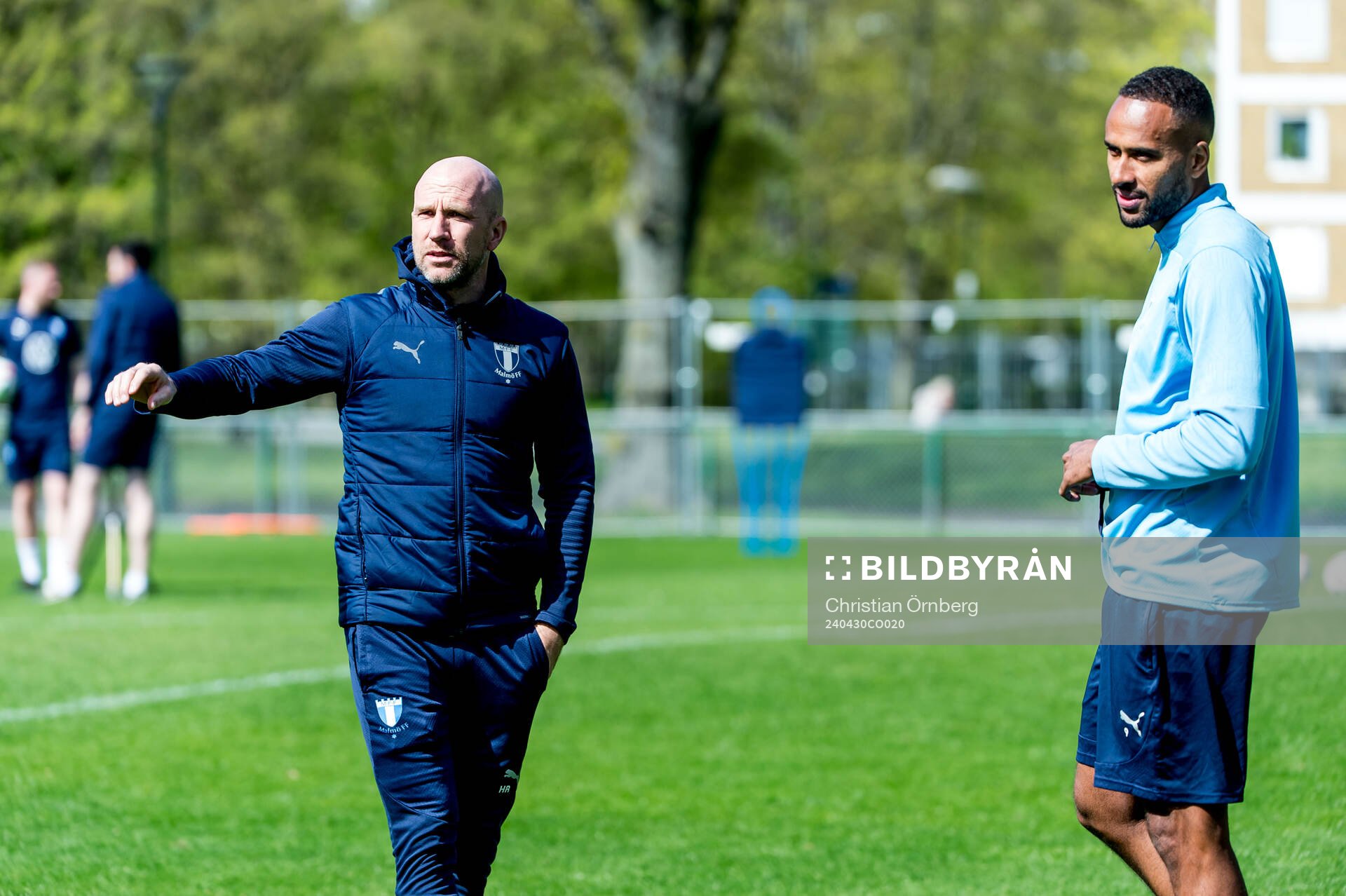 Malmö FFs tränare Henrik Rydström och Isaac Thelin