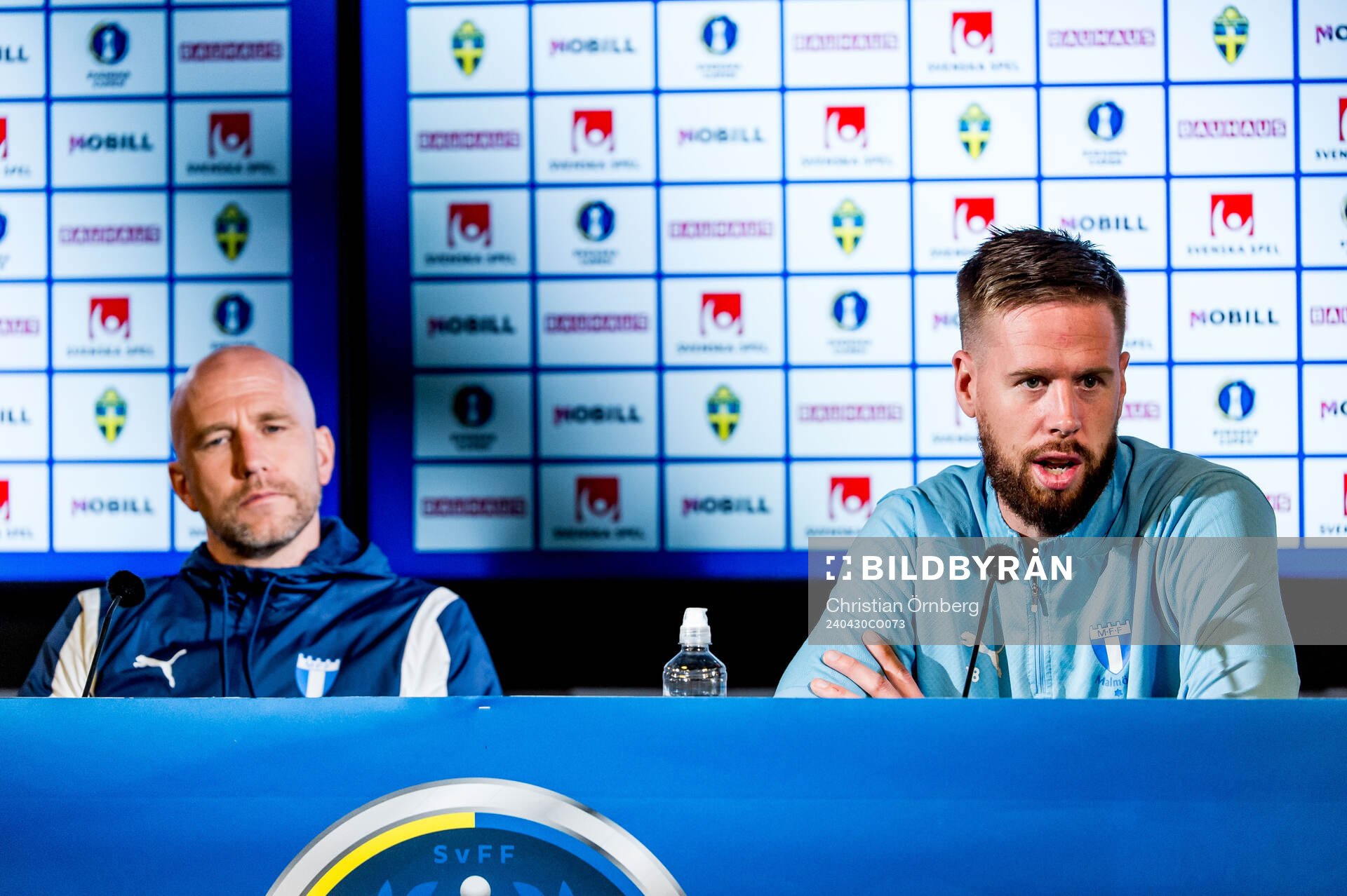 Malmö FFs tränare Henrik Rydström och Pontus Jansson