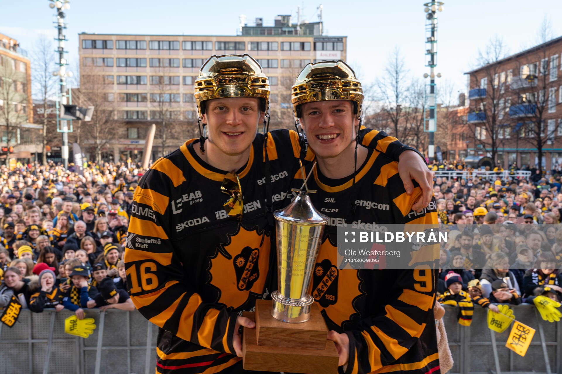 Skellefteås Linus Lindström och Rickard Hugg