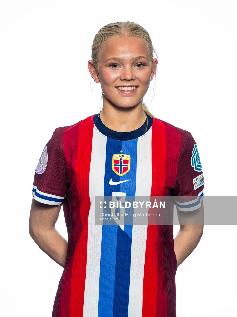 Linnea Moen of the Norwegian U17 national football team