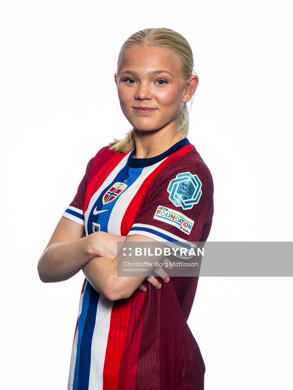 Linnea Moen of the Norwegian U17 national football team