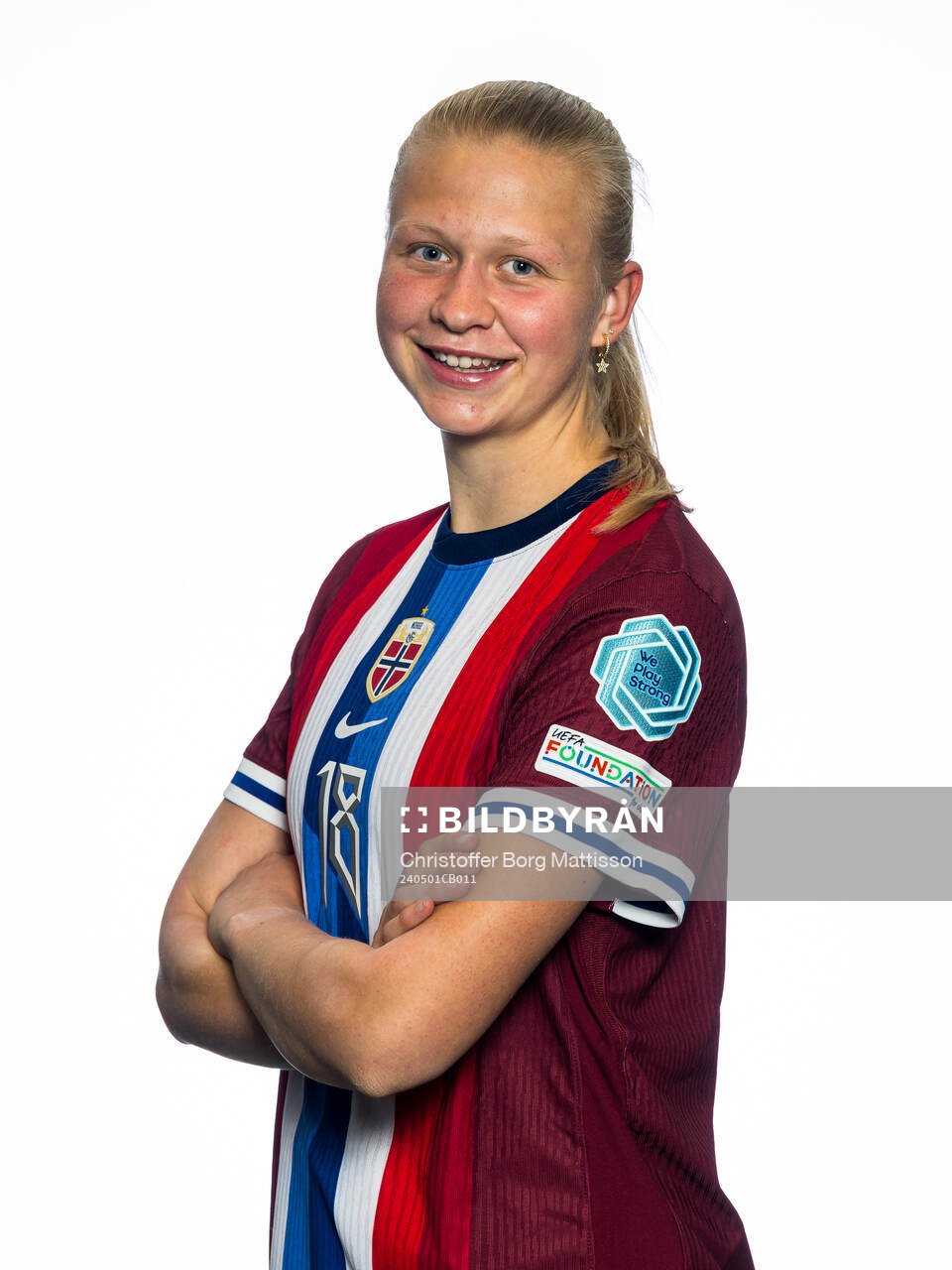 Linnea Haugen of the Norwegian U17 national football team