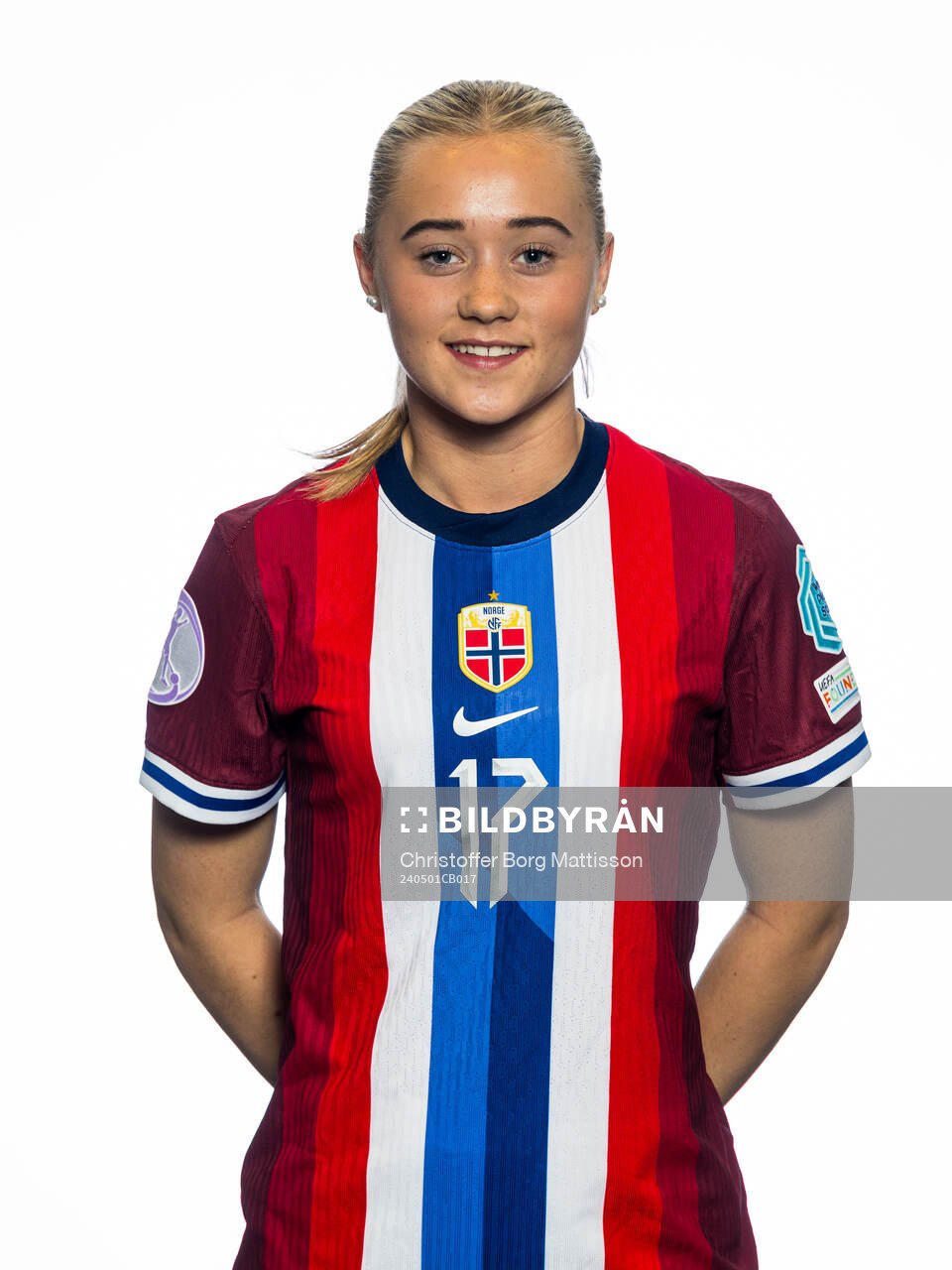Tomine Enger of the Norwegian U17 national football team
