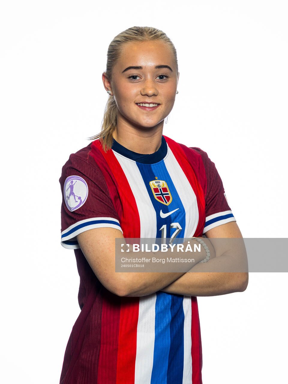Tomine Enger of the Norwegian U17 national football team