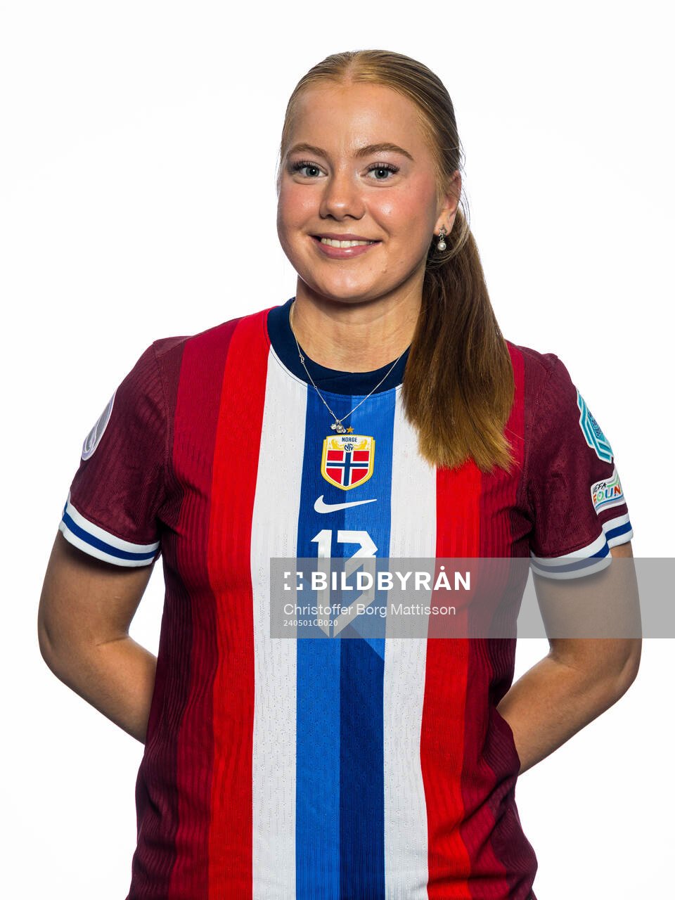 Thale Hauge of the Norwegian U17 national football team