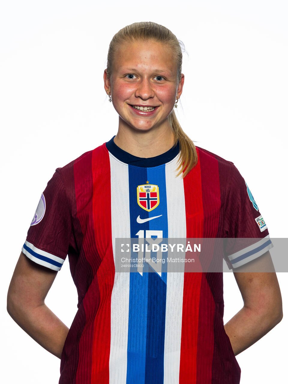 Linnea Haugen of the Norwegian U17 national football team