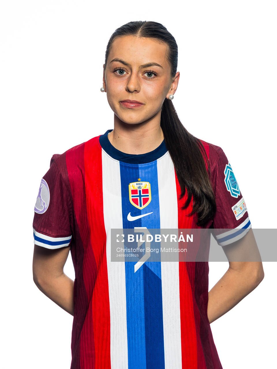 Nora Mjøs of the Norwegian U17 national football team