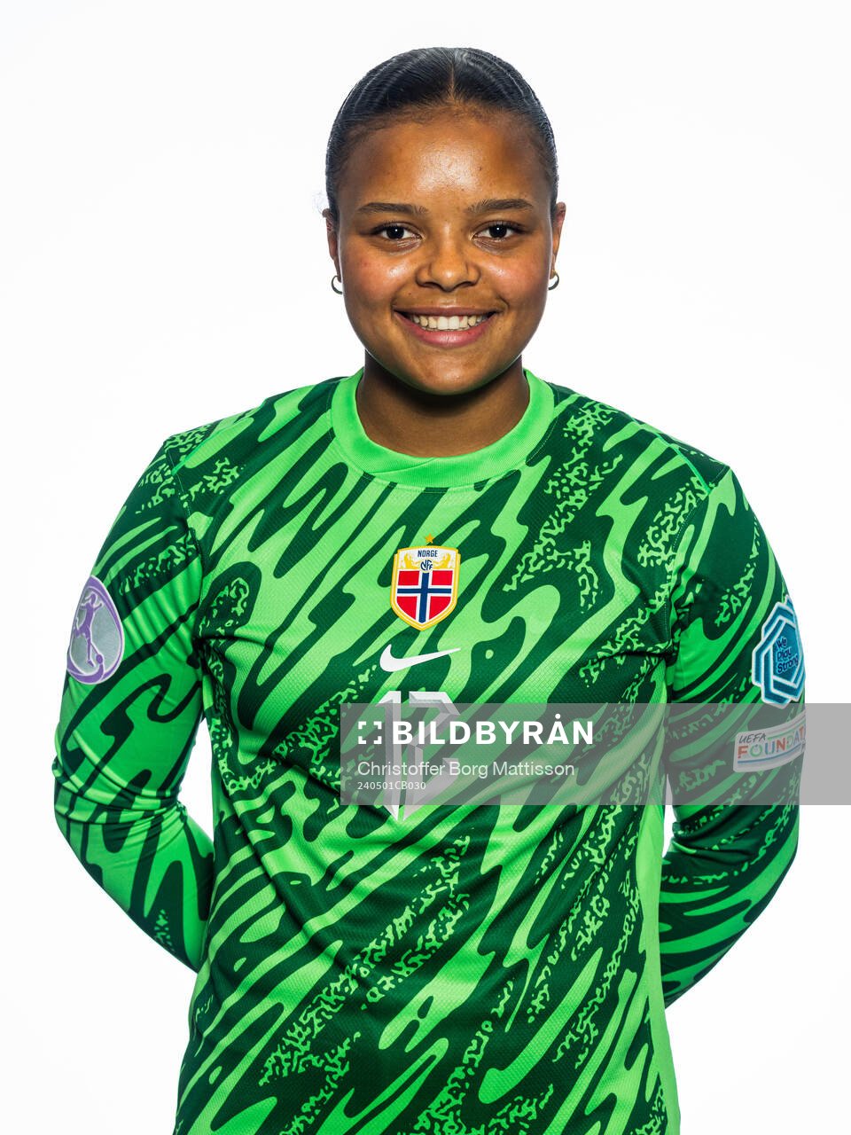 Goalkeeper Maria Kroken of the Norwegian U17 national