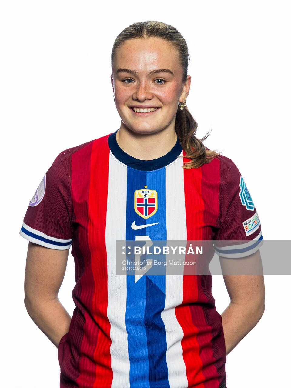 Ina Andreassen of the Norwegian U17 national football team