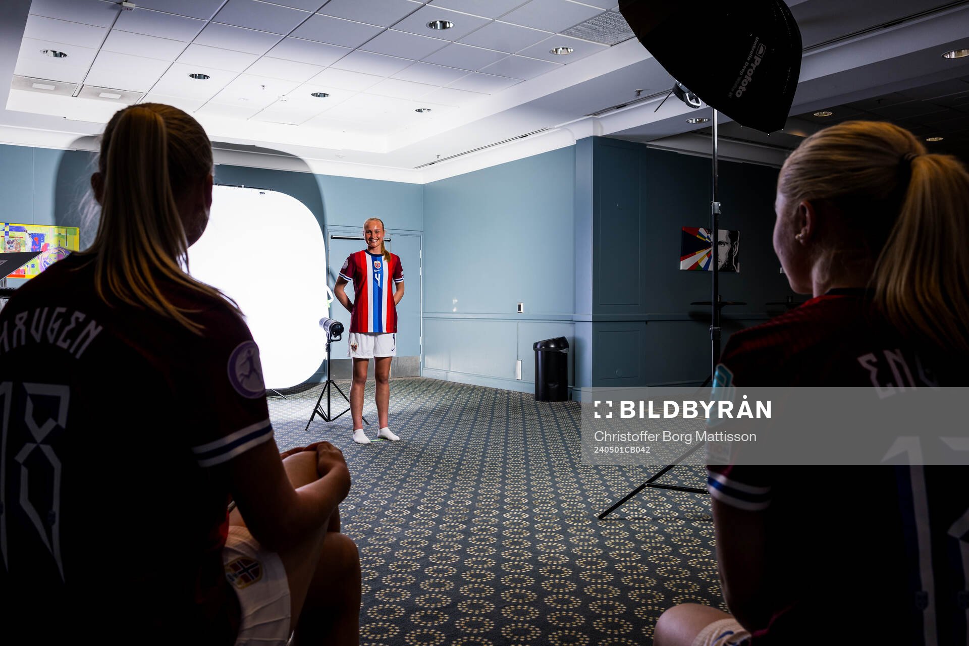 Josefine Lefdal of the Norwegian U17 national football team