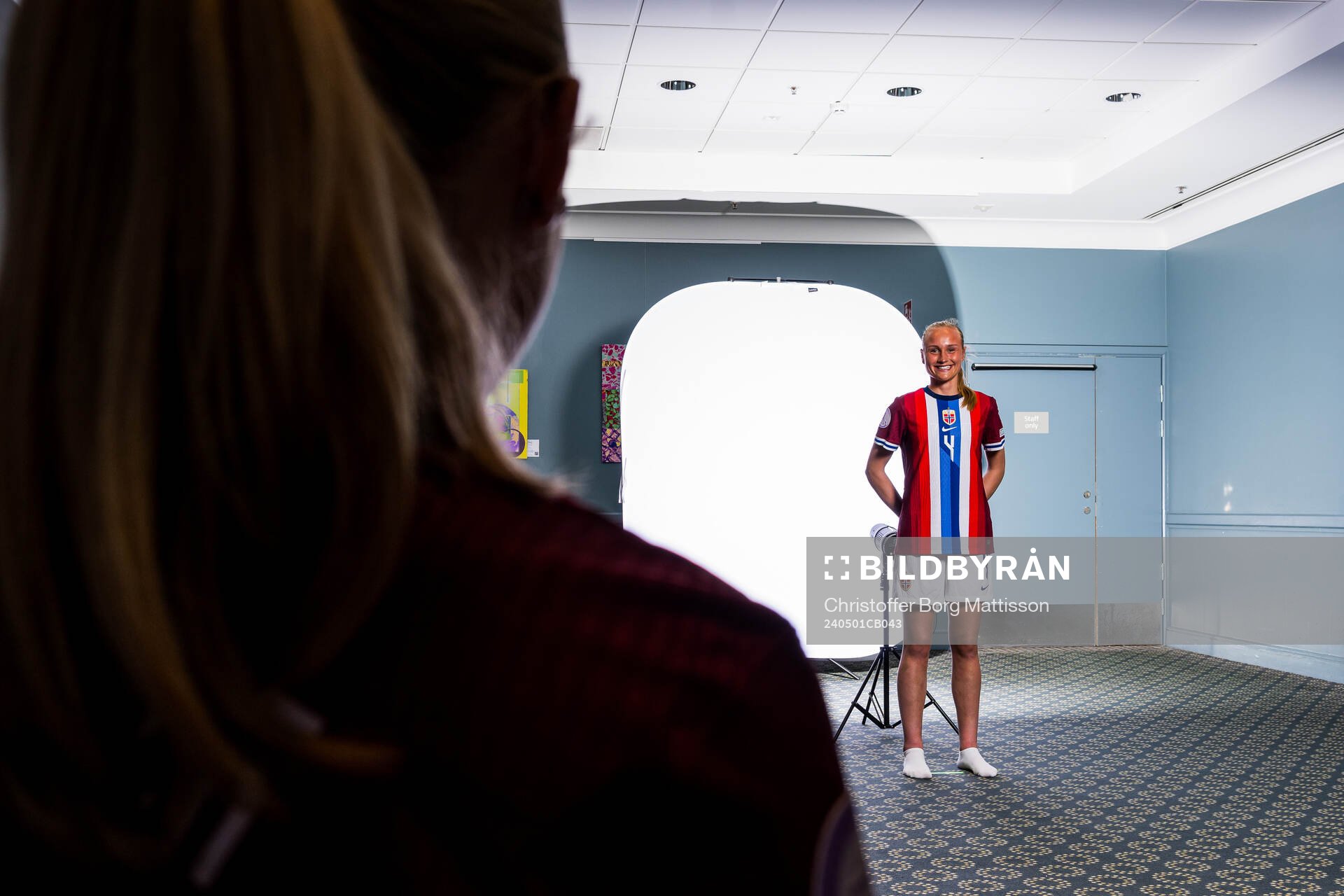 Josefine Lefdal of the Norwegian U17 national football team
