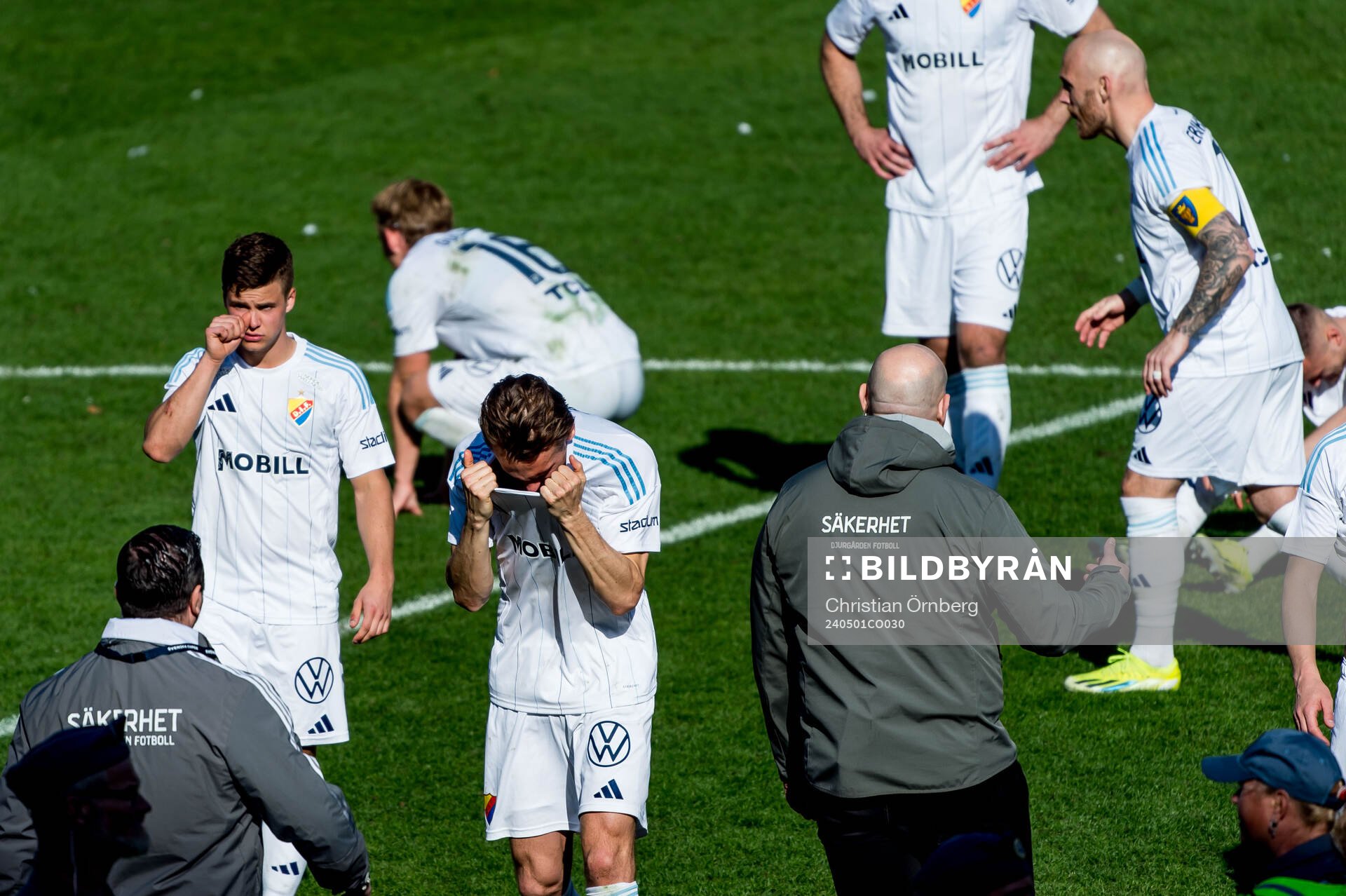Djurgårdens spelare deppar