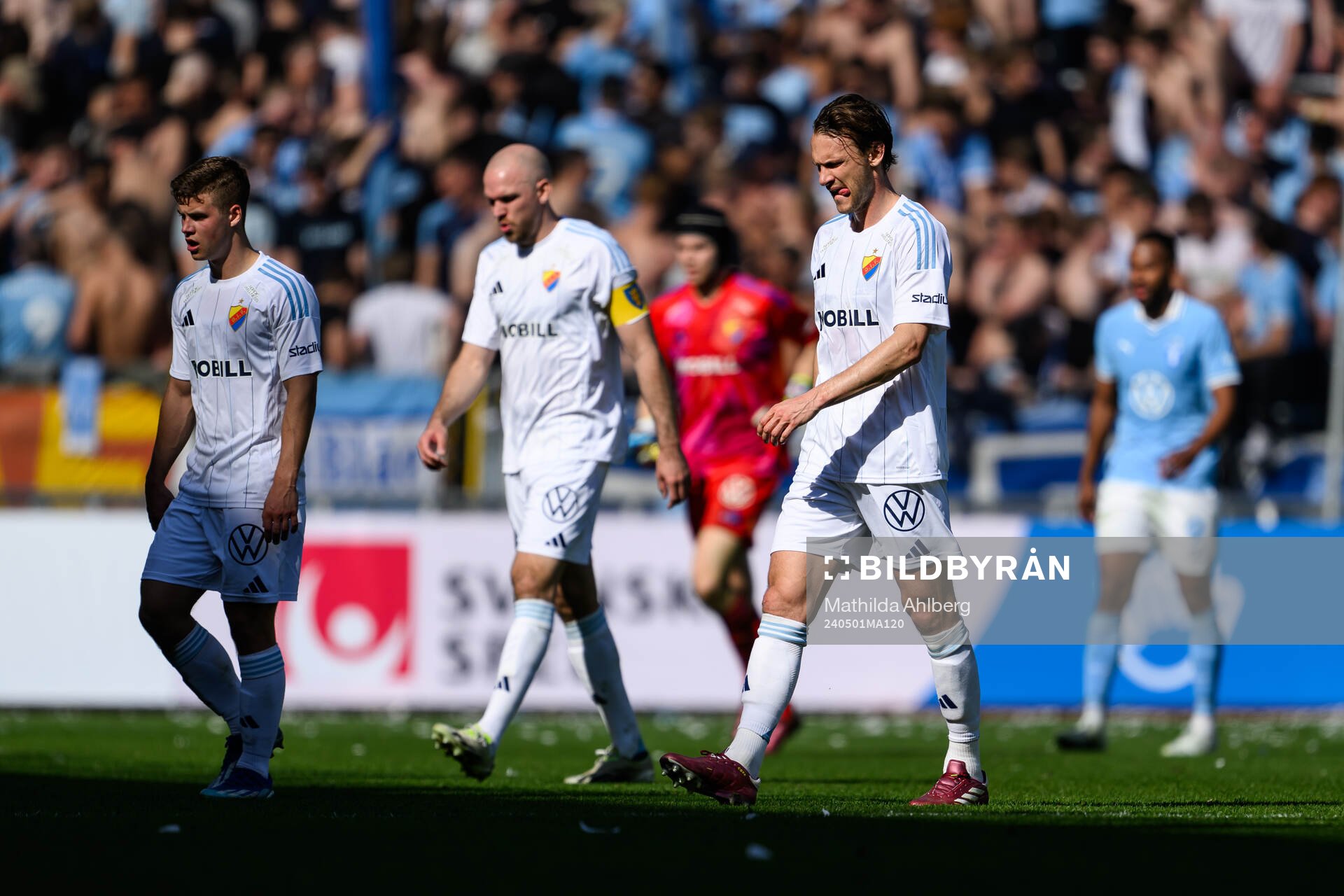Djurgårdens Samuel Dahl, Marcus Danielson och Albin Ekdal