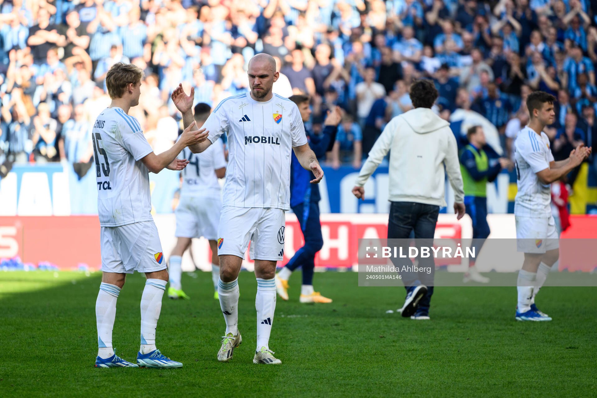 Djurgårdens Oskar Fallenius och Marcus Danielson deppar