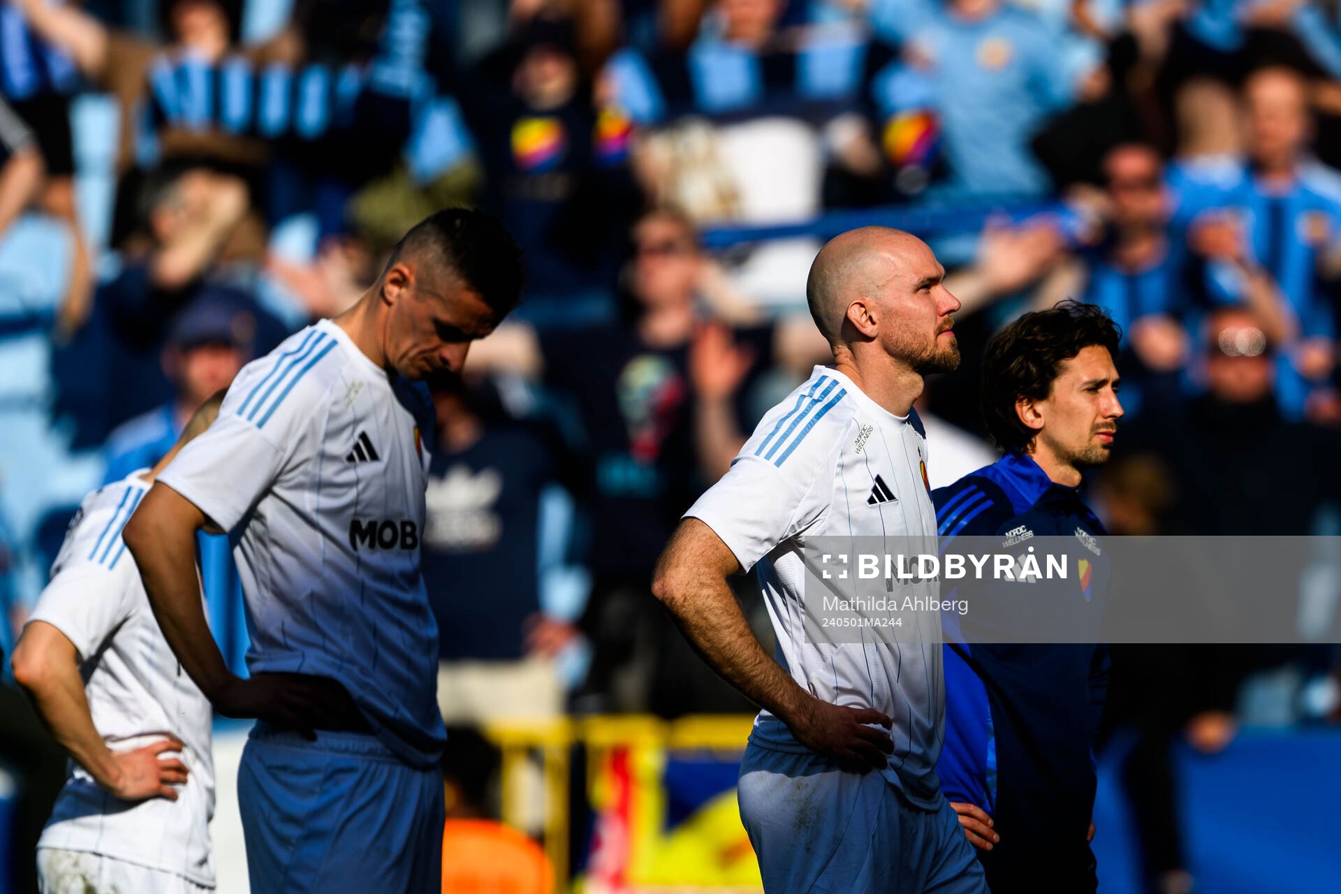 Djurgårdens Haris Radetinac och Marcus Danielson deppar