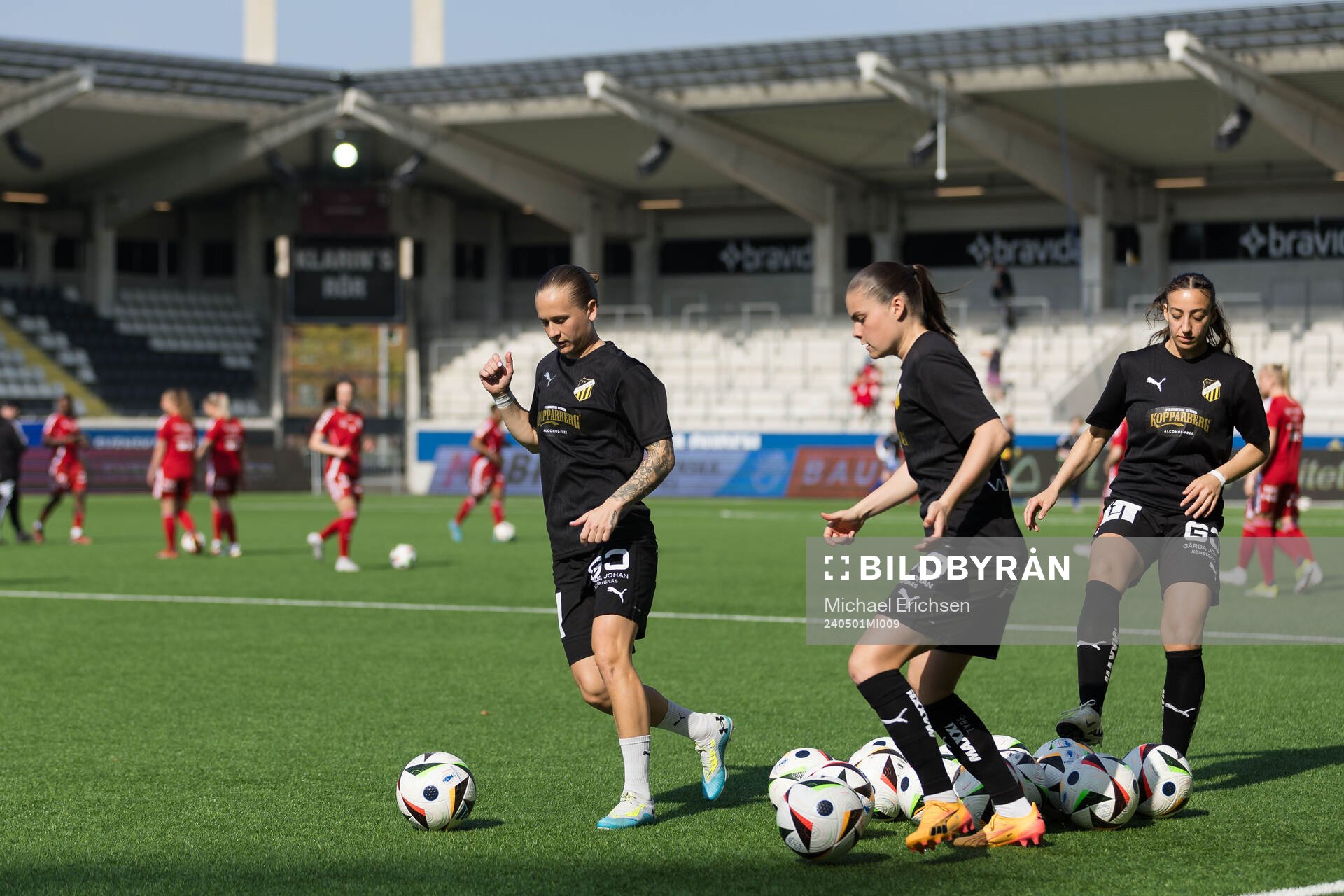 Häckens Filippa Curmark, Hanna Wijk och Rusul Rosa Kafaji