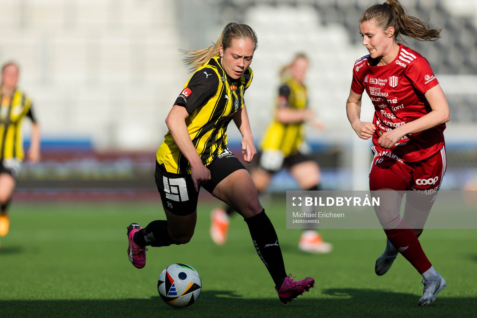 Häckens Alice Bergström och Piteås Maja Green