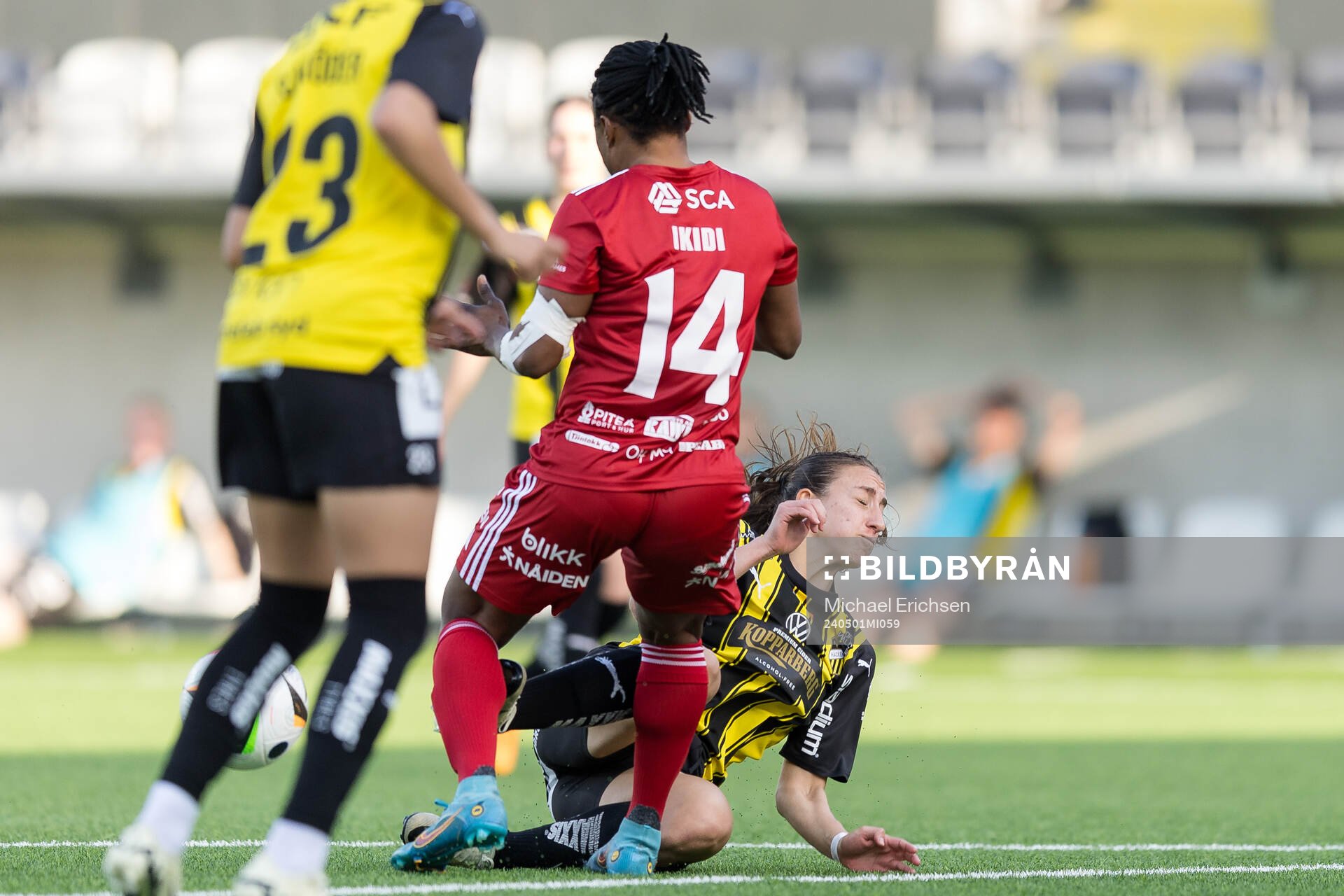 Häckens Rusul Rosa Kafaji och Piteås Faith Ikidi Michael