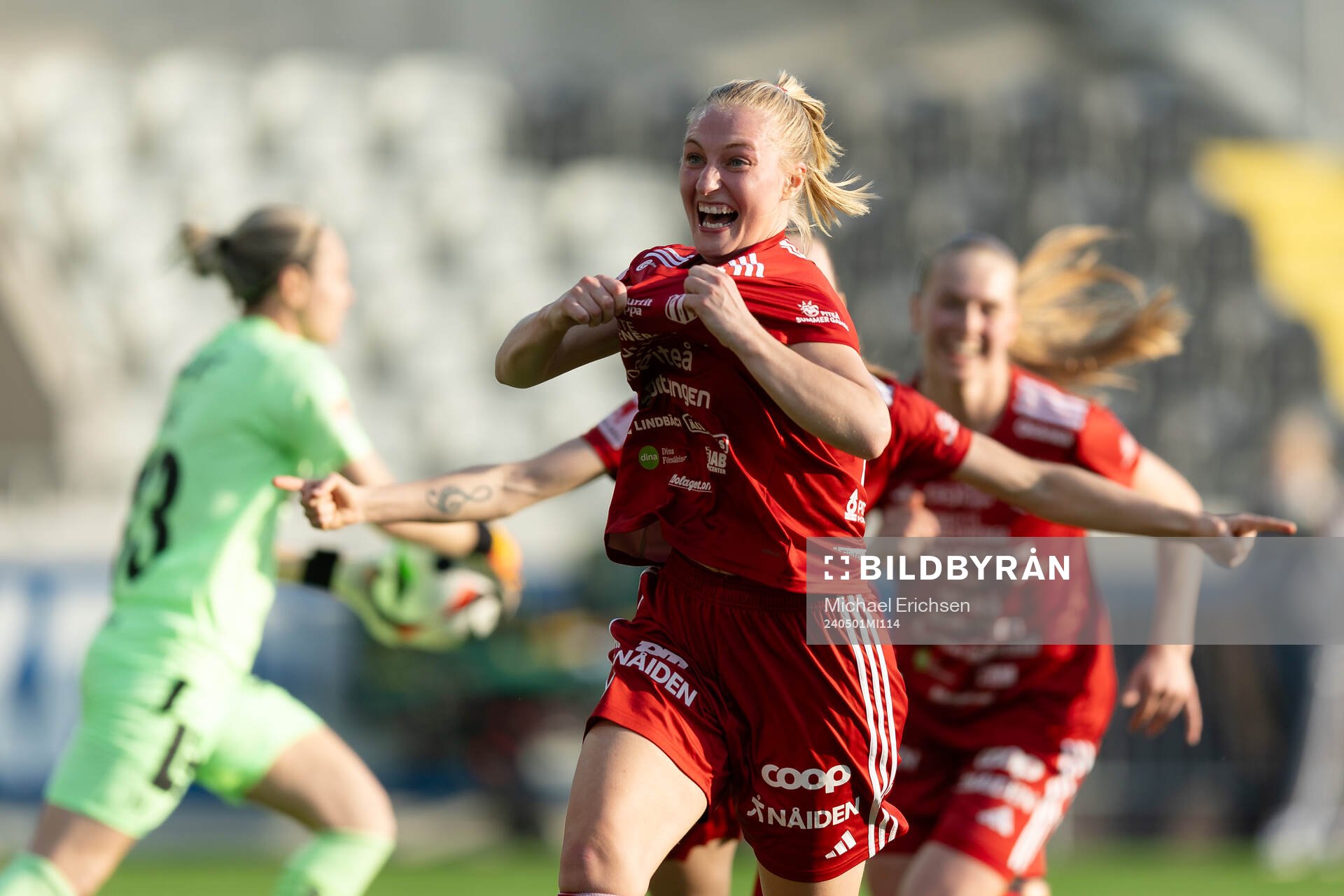 Piteås Emma Viklund jublar