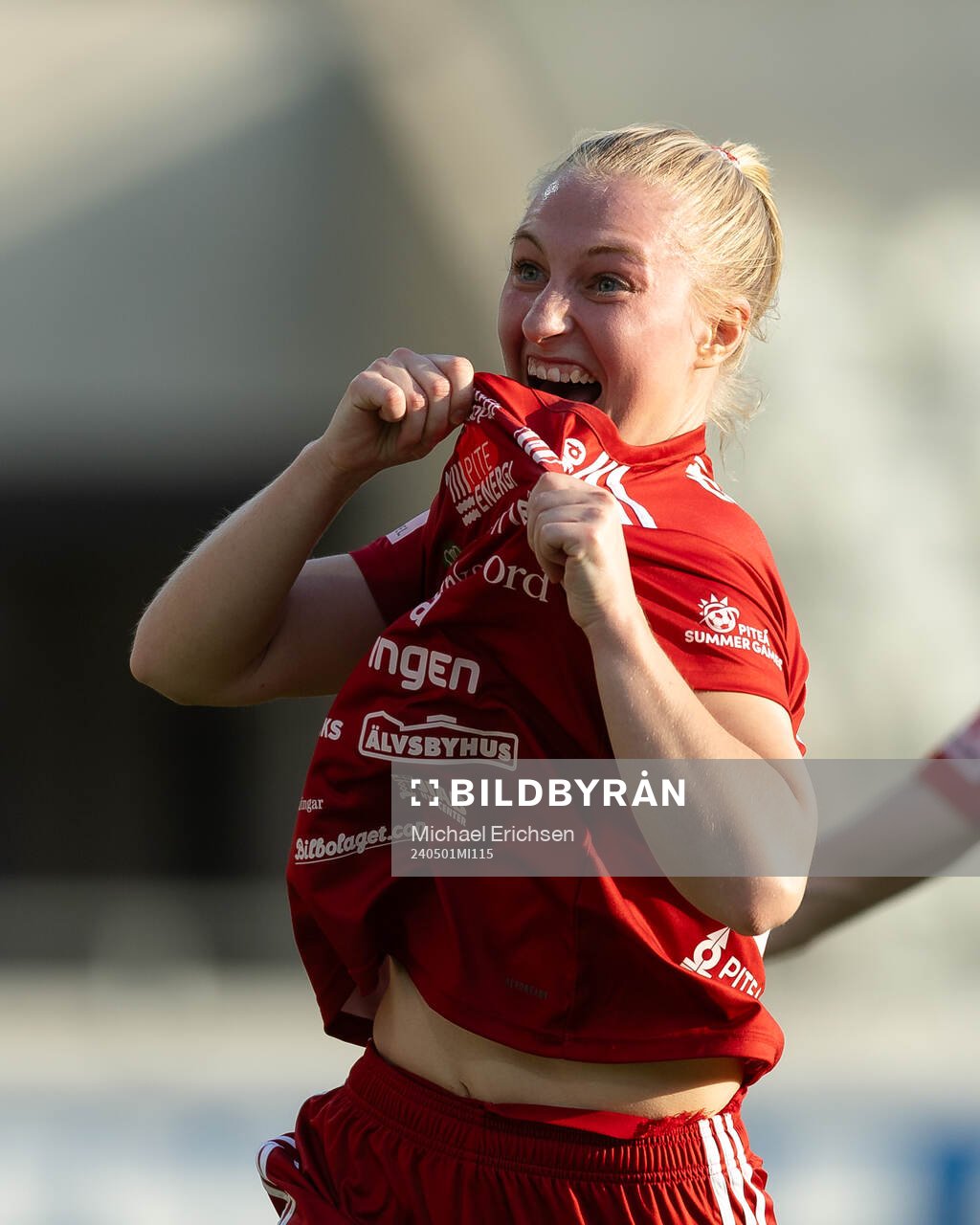 Piteås Emma Viklund jublar