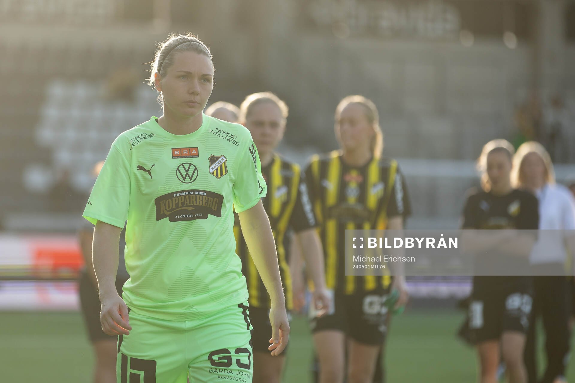 Häckens målvakt Jennifer Falk deppar