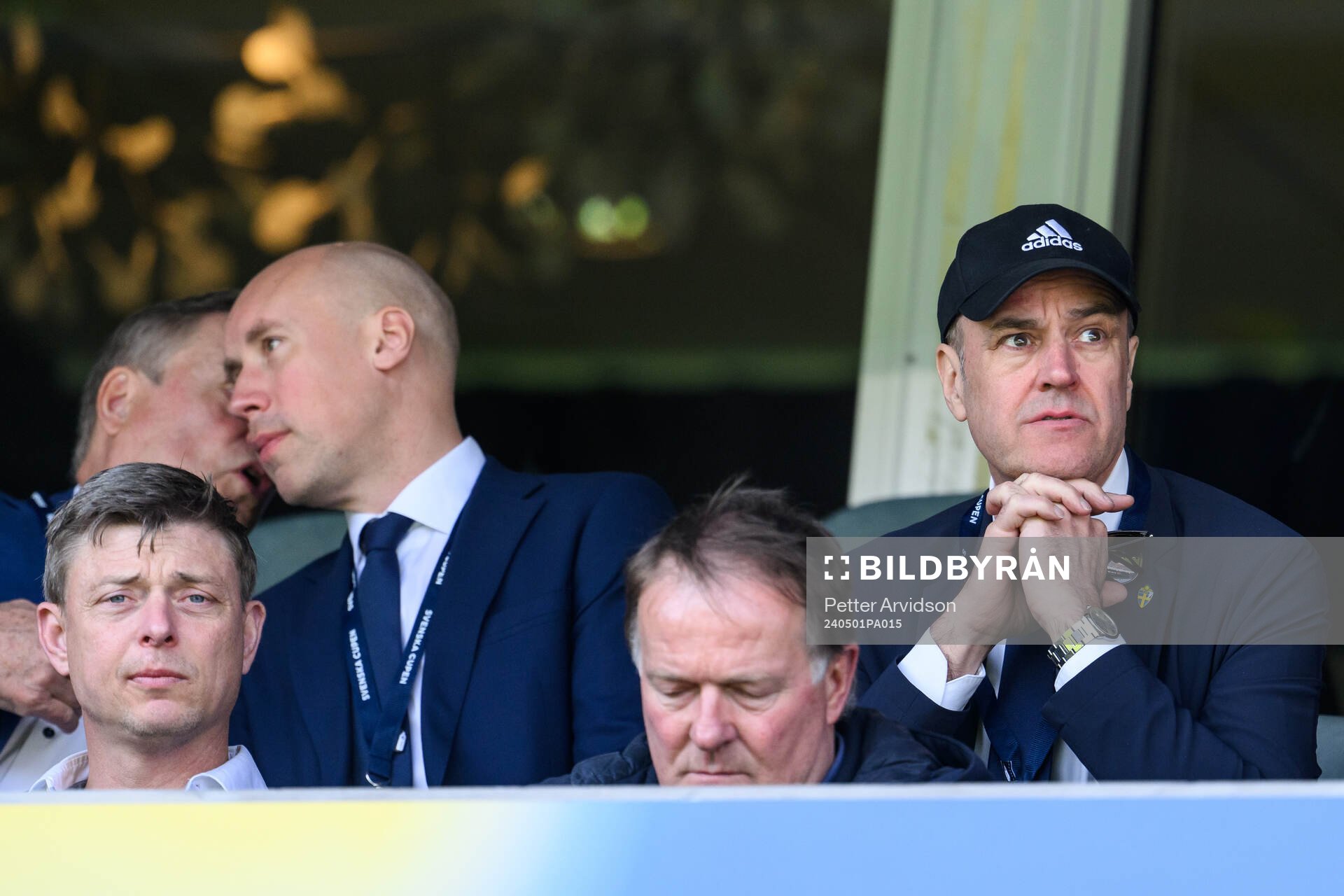Svenska Fotbollförbundets ordförande Fredrik Reinfeldt