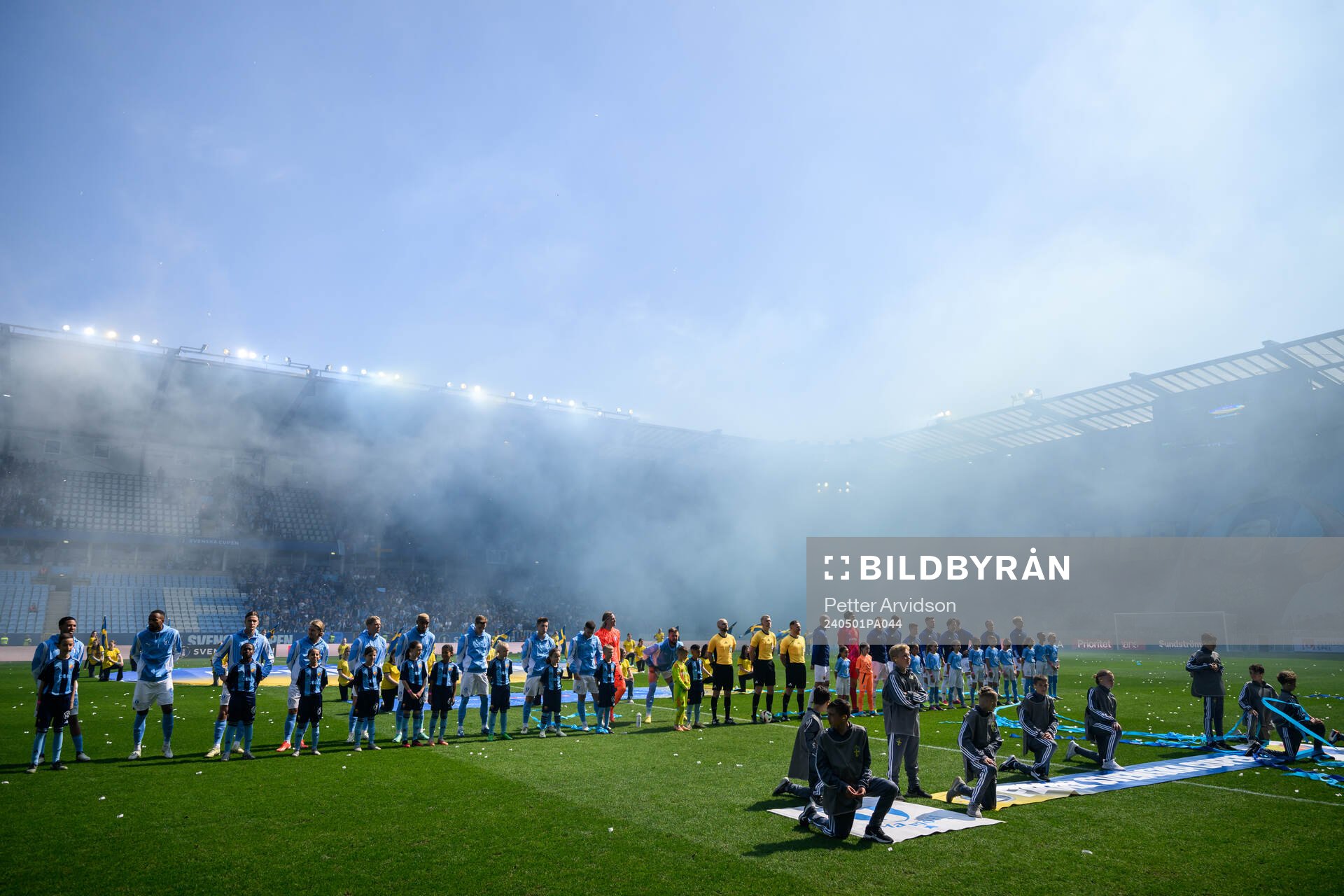 Malmö FFs och Djurgårdens spelare