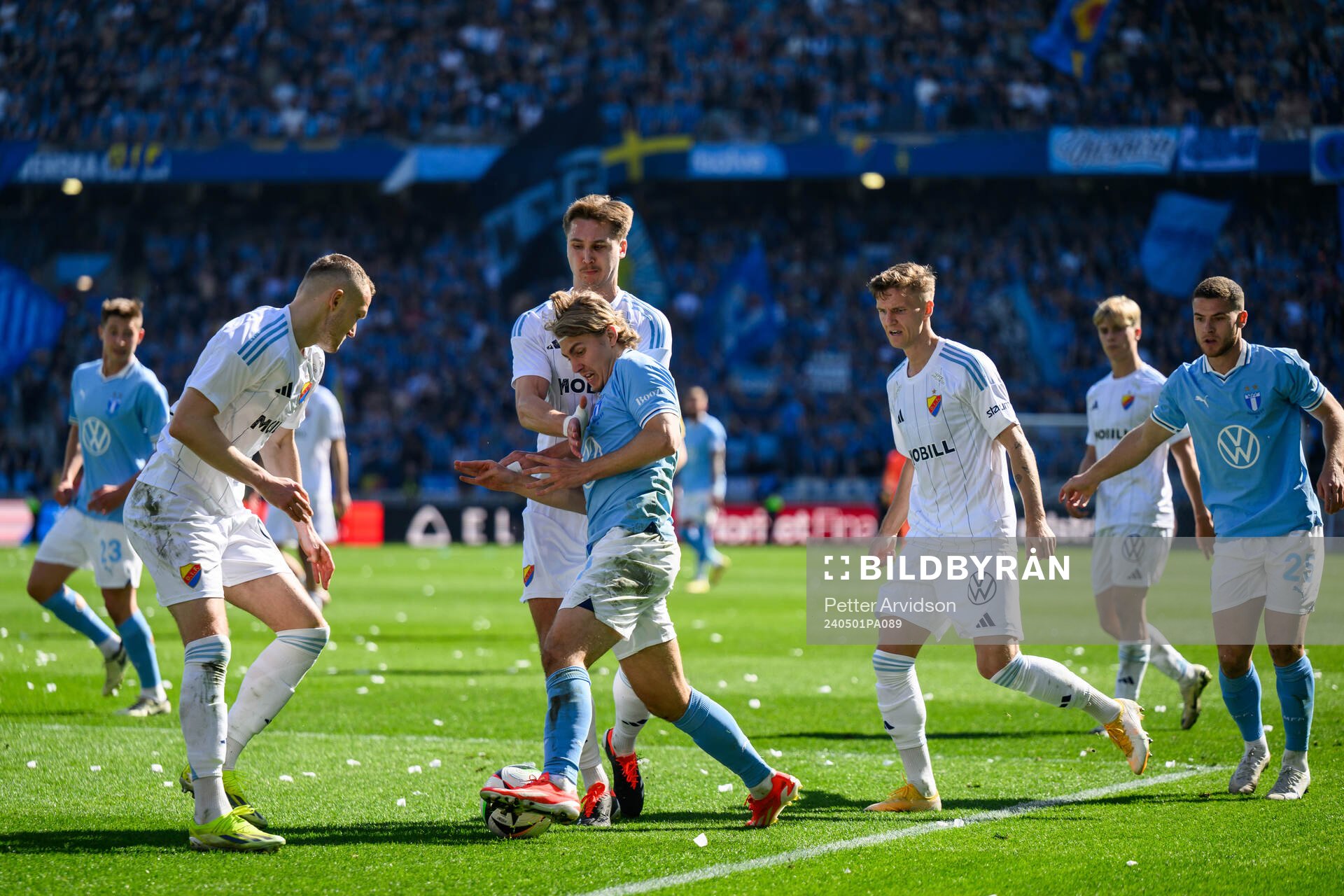 Malmö FFs Sebastian Nanasi mot Djurgårdens Piotr
