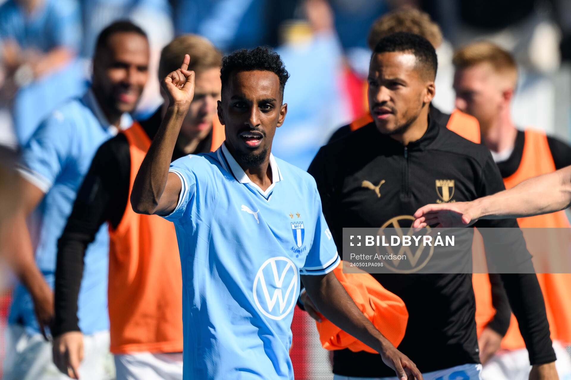 Malmö FFs Taha Abdi Ali jublar