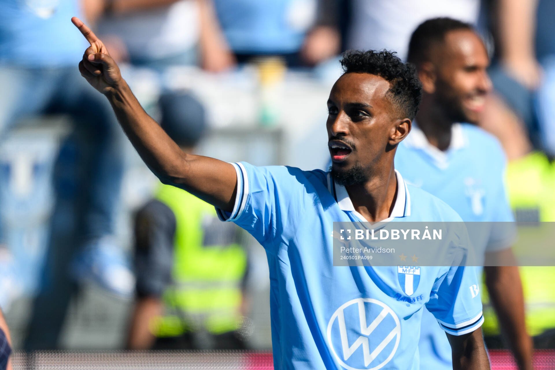 Malmö FFs Taha Abdi Ali jublar