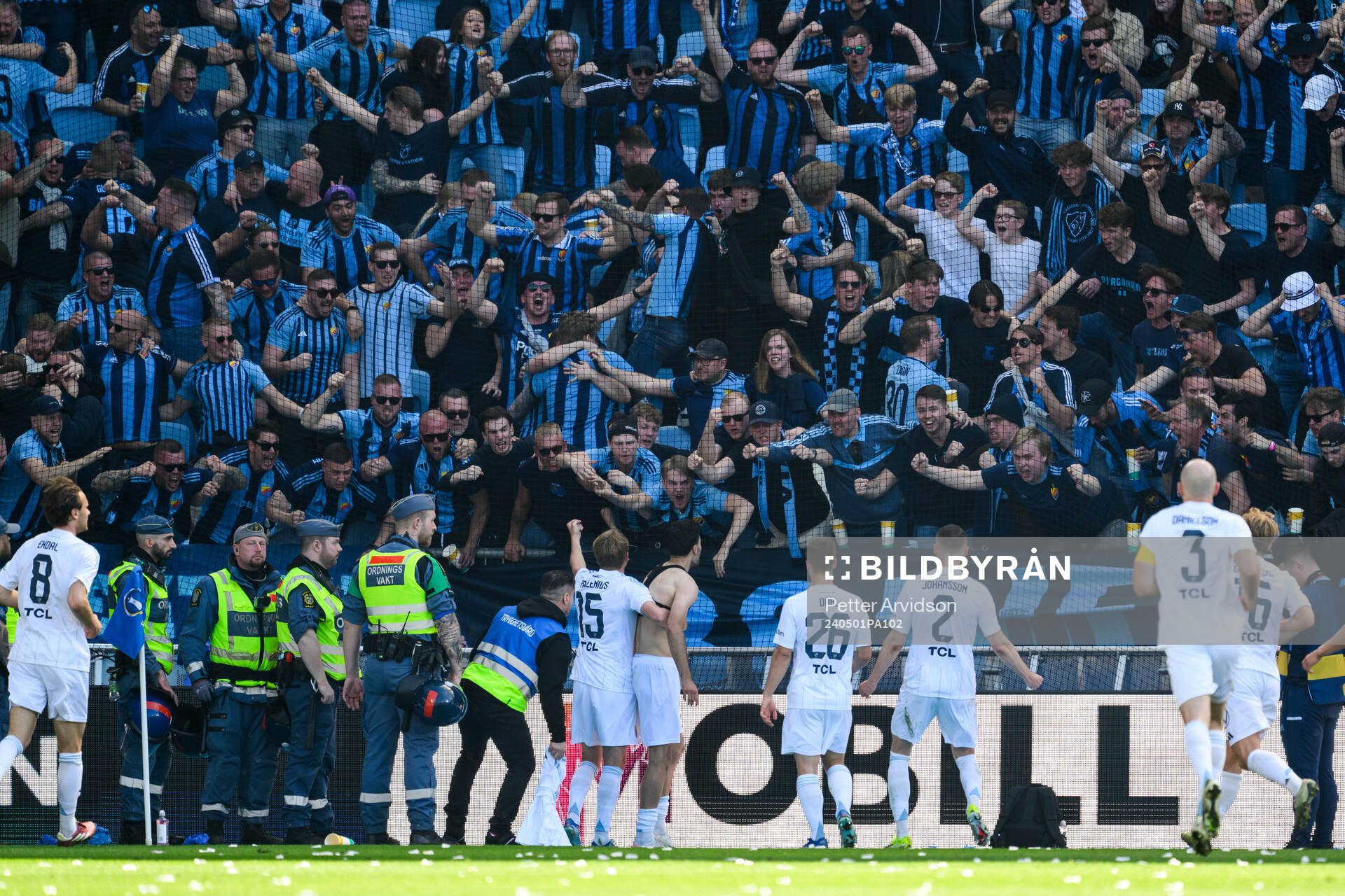 Djurgårdens Deniz Hummet jublar