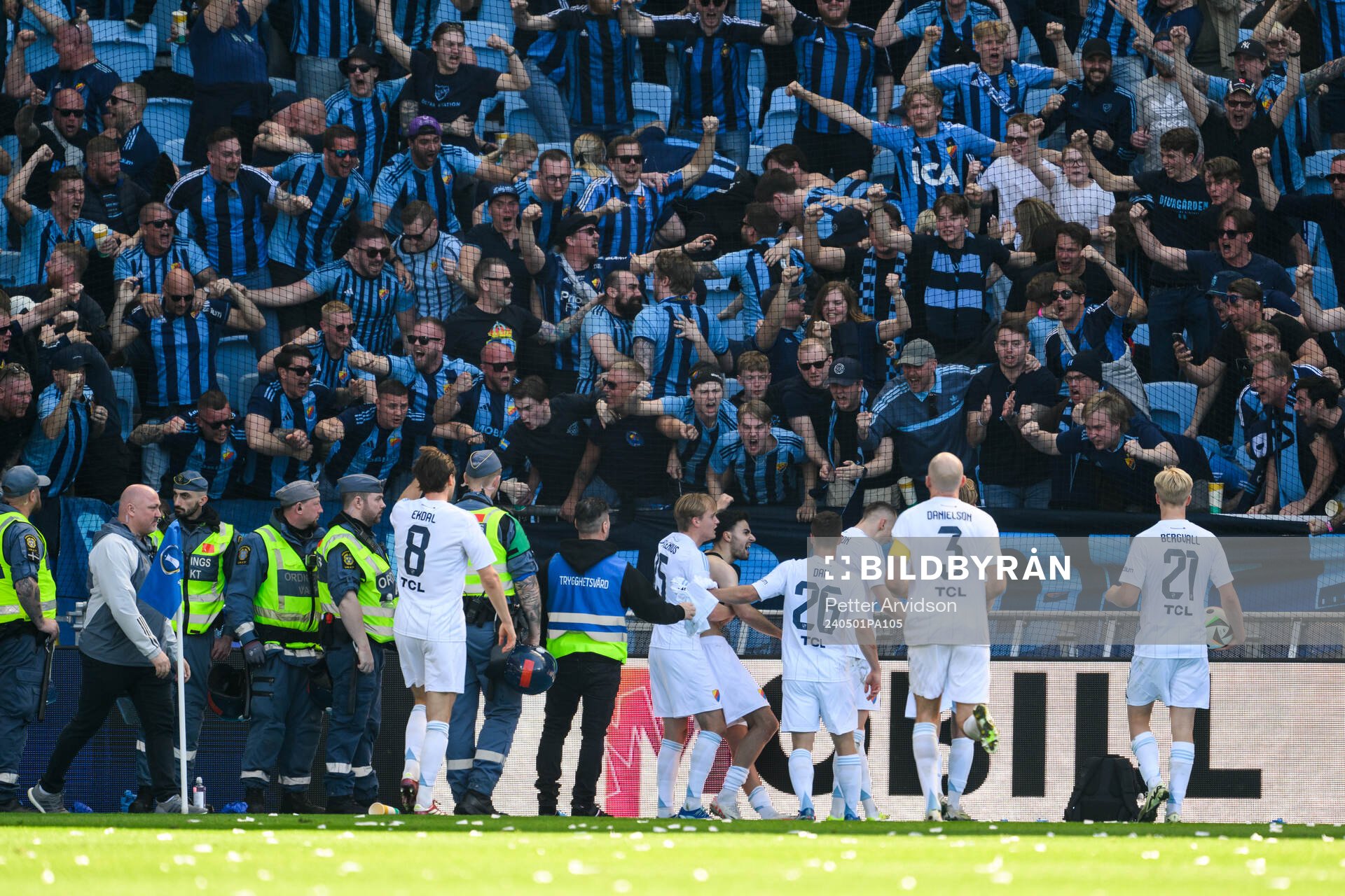 Djurgårdens Deniz Hummet jublar