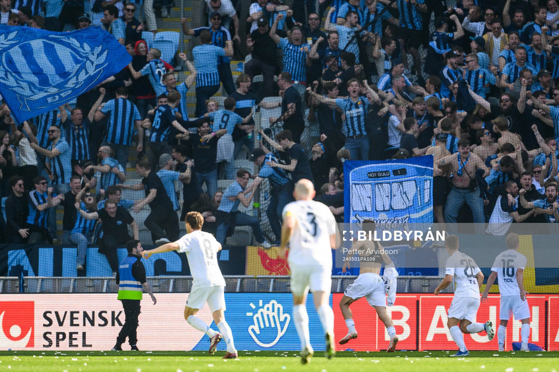 Djurgårdens Deniz Hummet jublar