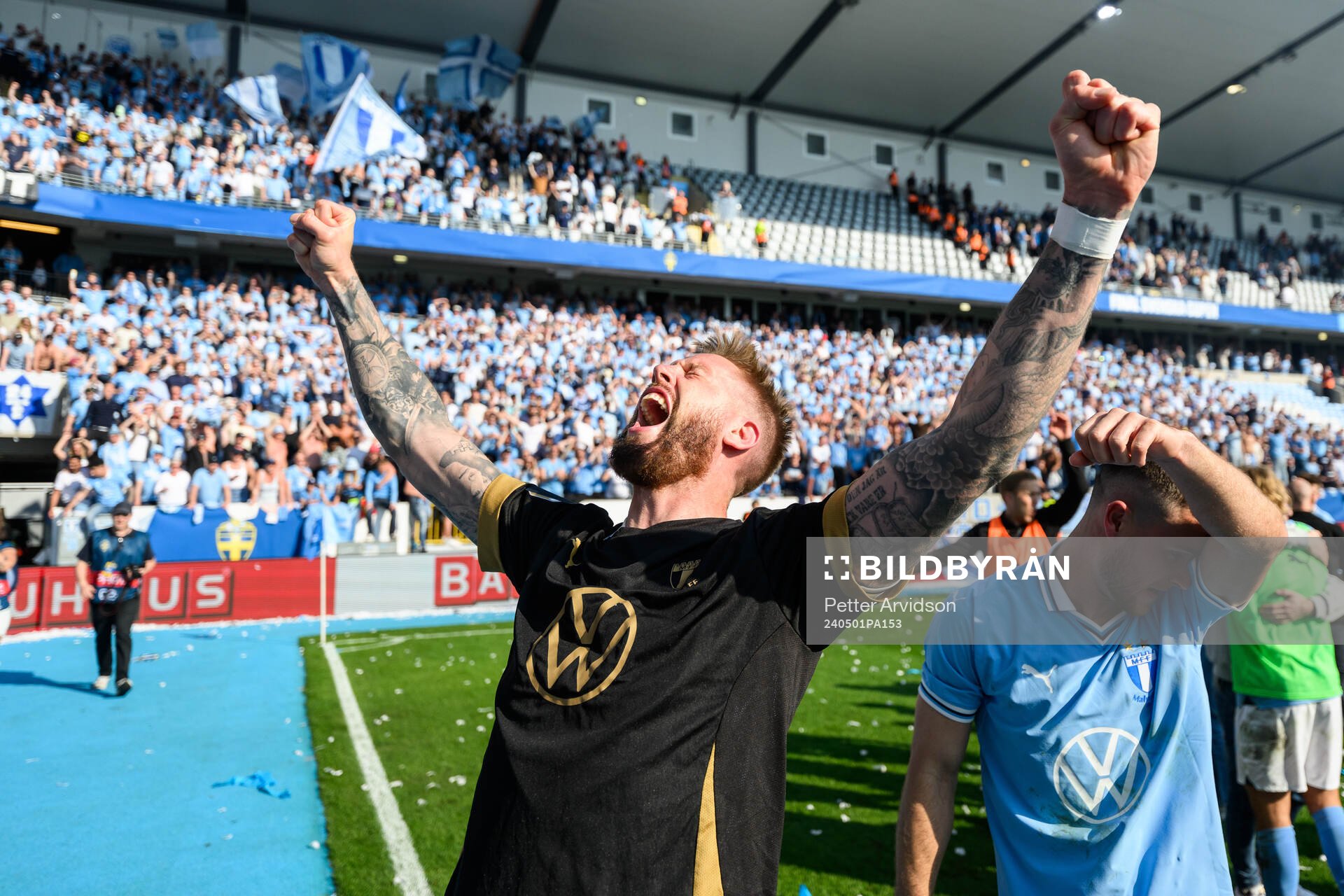 Malmö FFs Pontus Jansson jublar