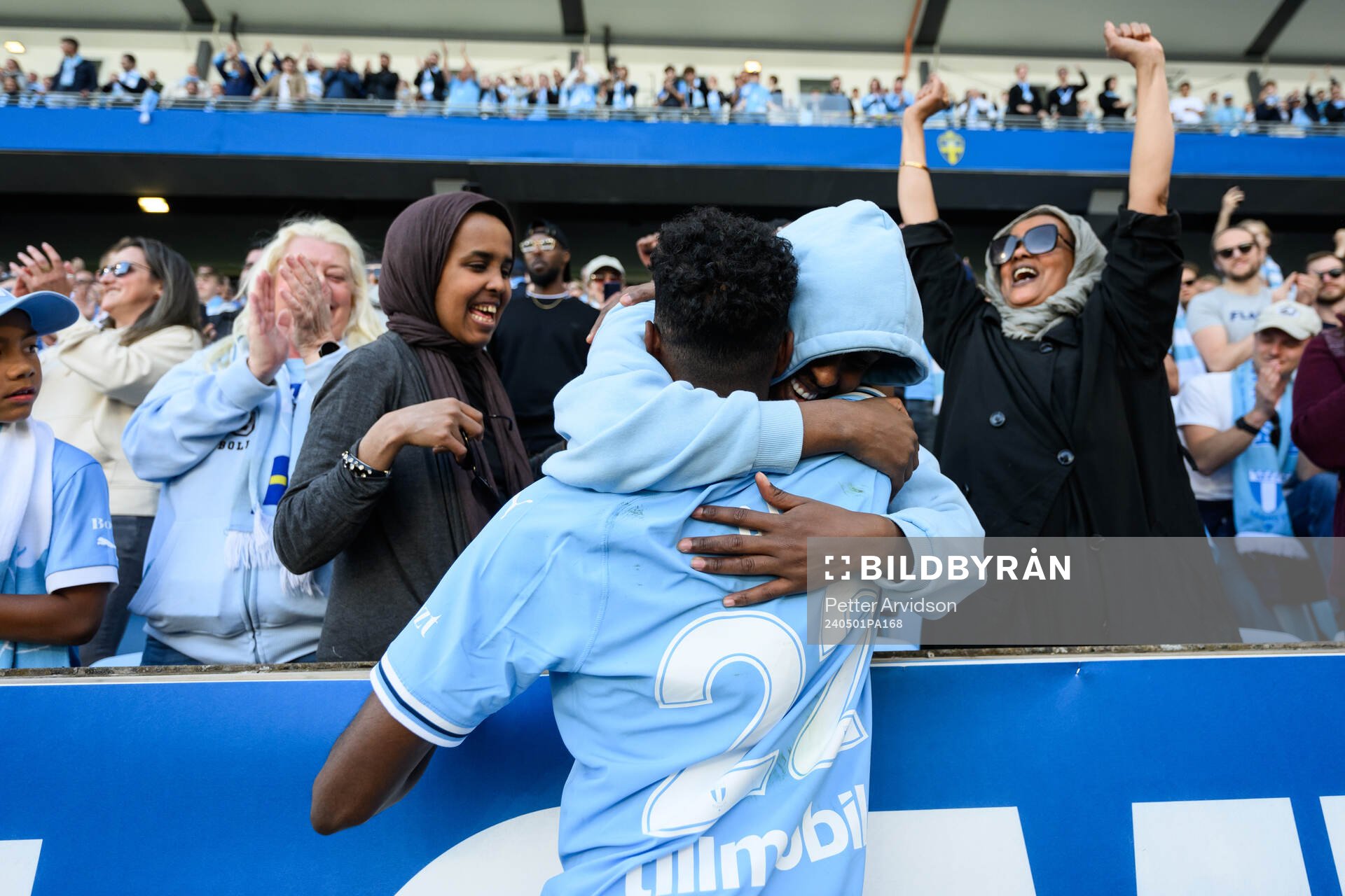 Malmö FFs Taha Abdi Ali jublar