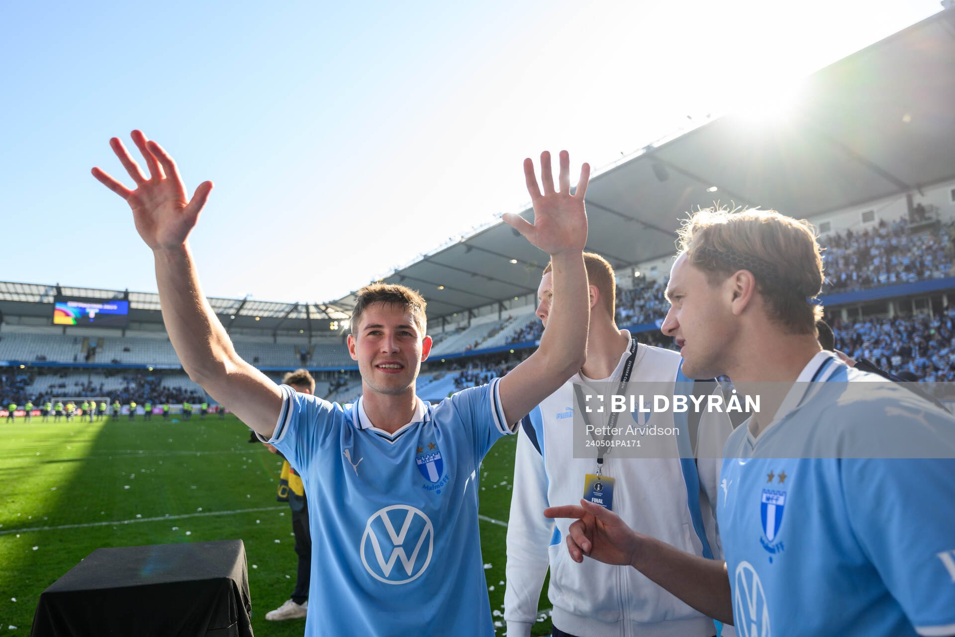Malmö FFs Lasse Berg Johnsen jublar