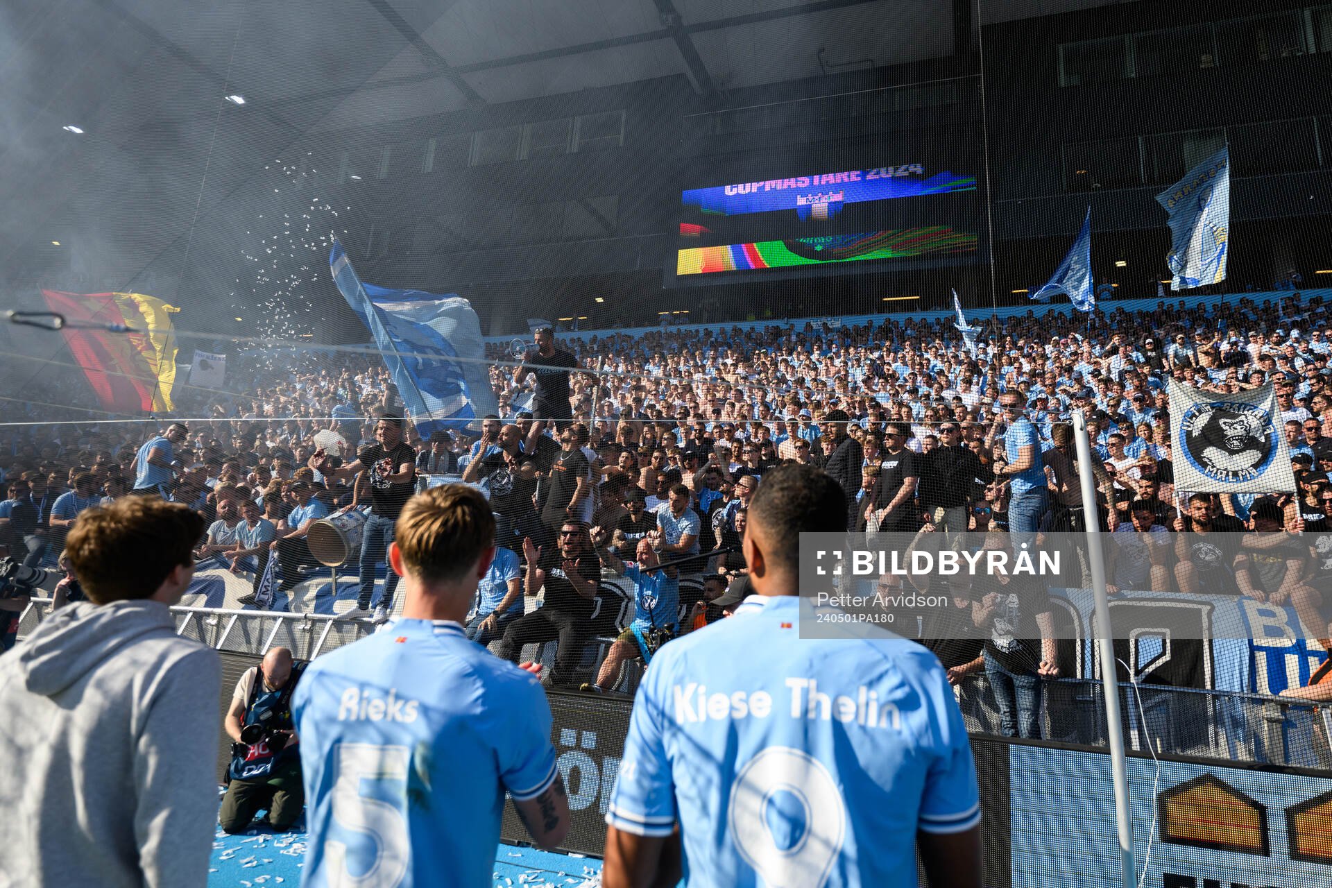 Malmö FFs spelare jublar