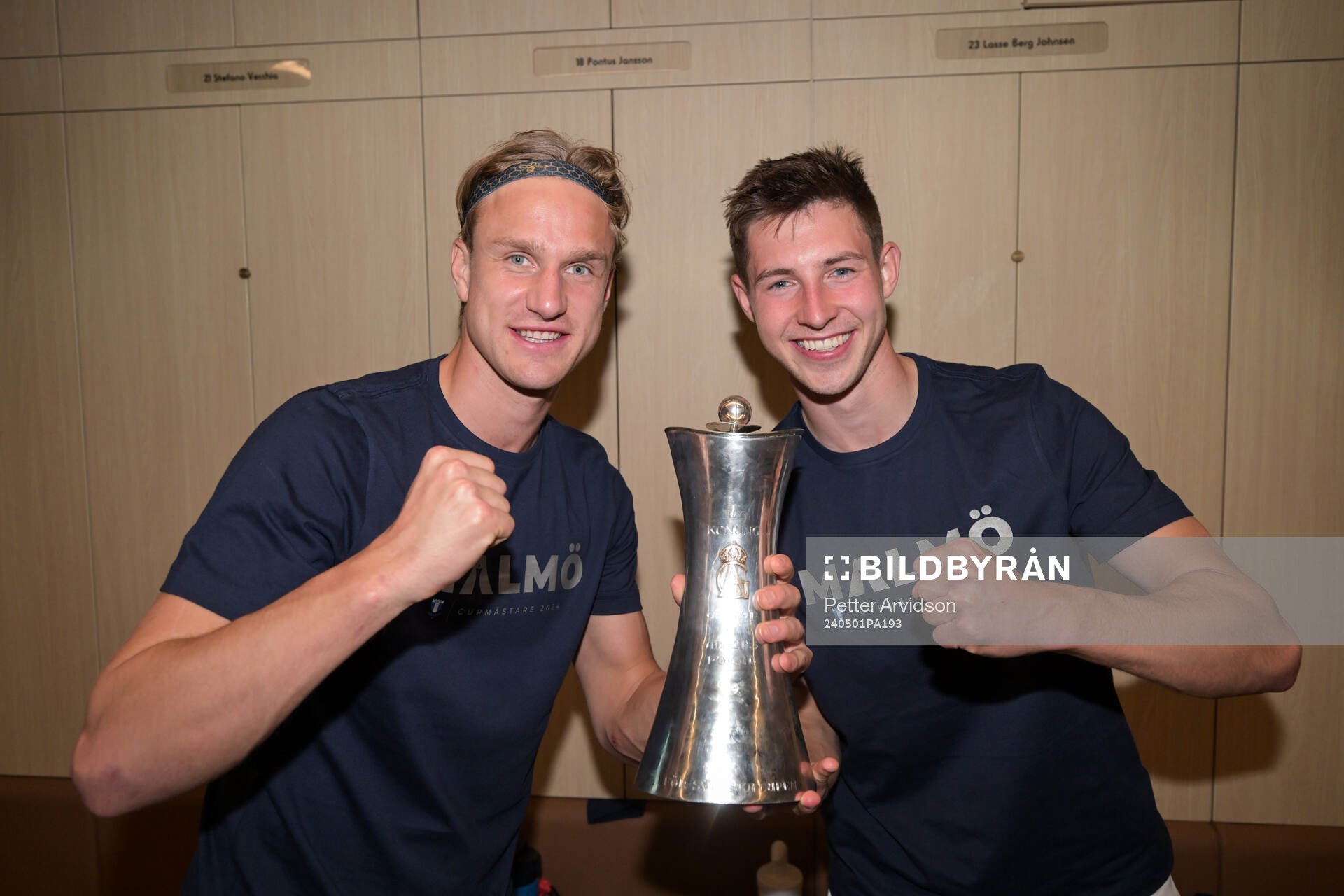 Malmö FFs Erik Botheim och Lasse Berg Johnsen