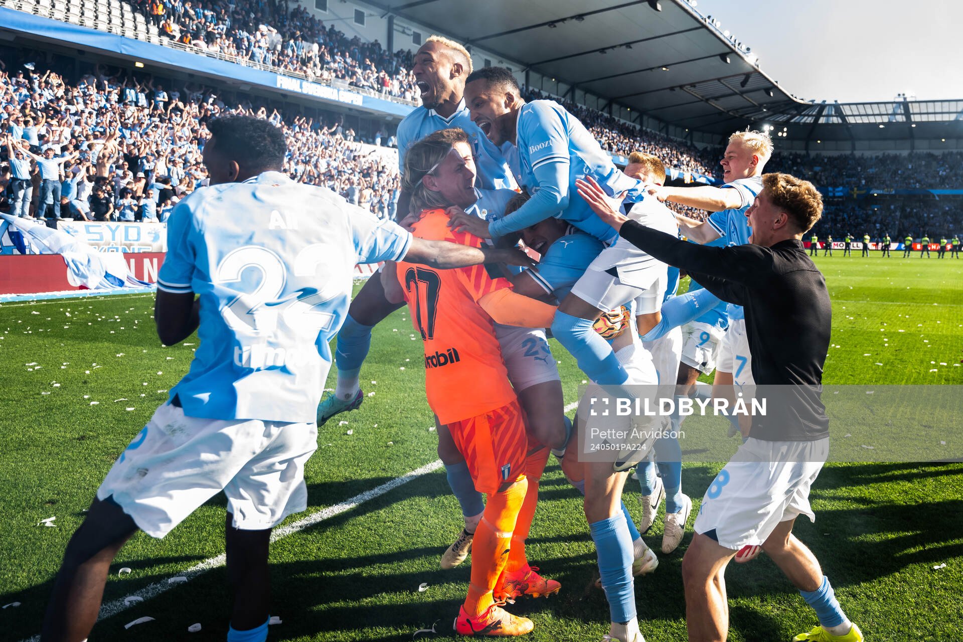 Malmö FFs Taha Abdi Ali, Derek Cornelius, målvakt Johan