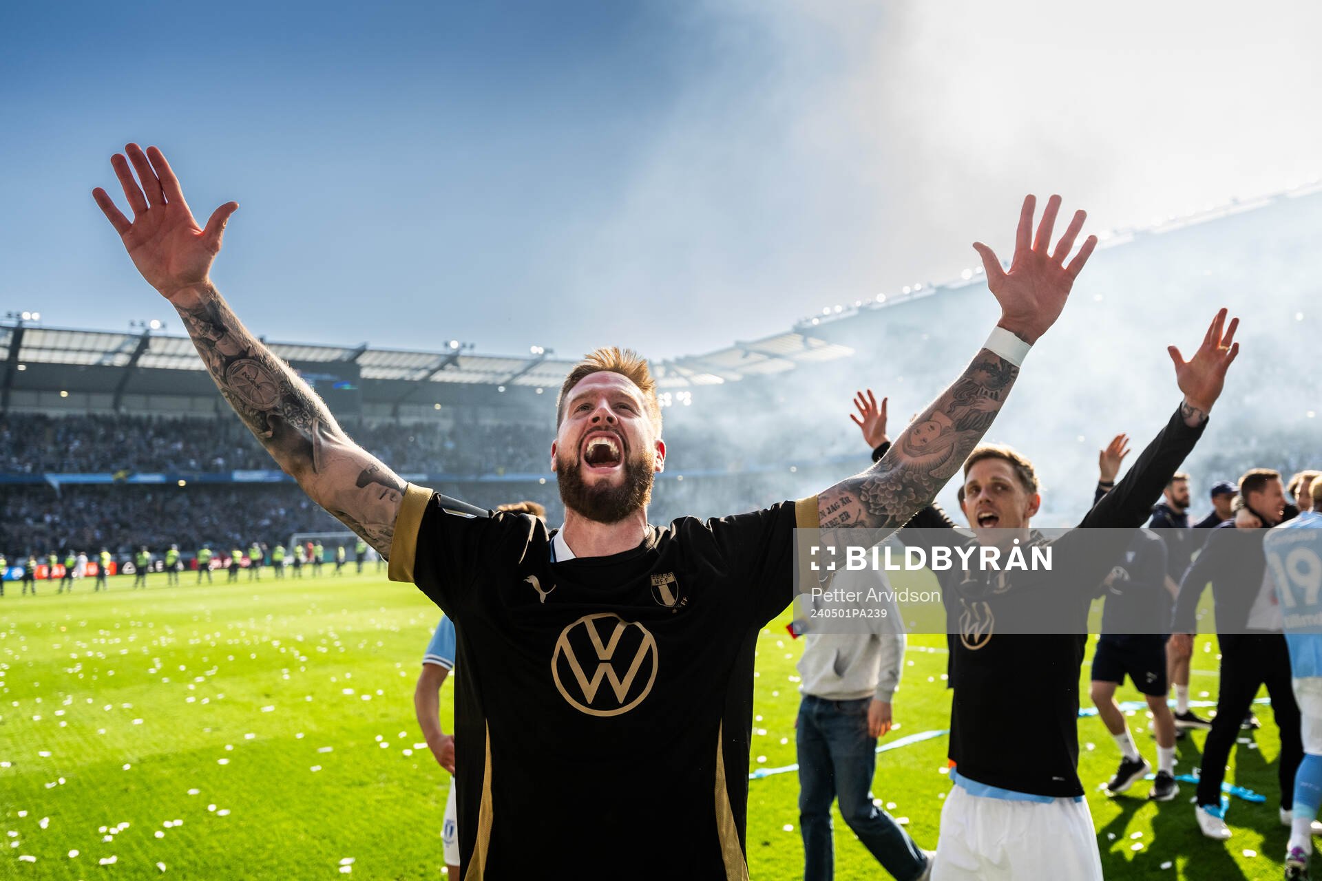 Malmö FFs Pontus Jansson jublar